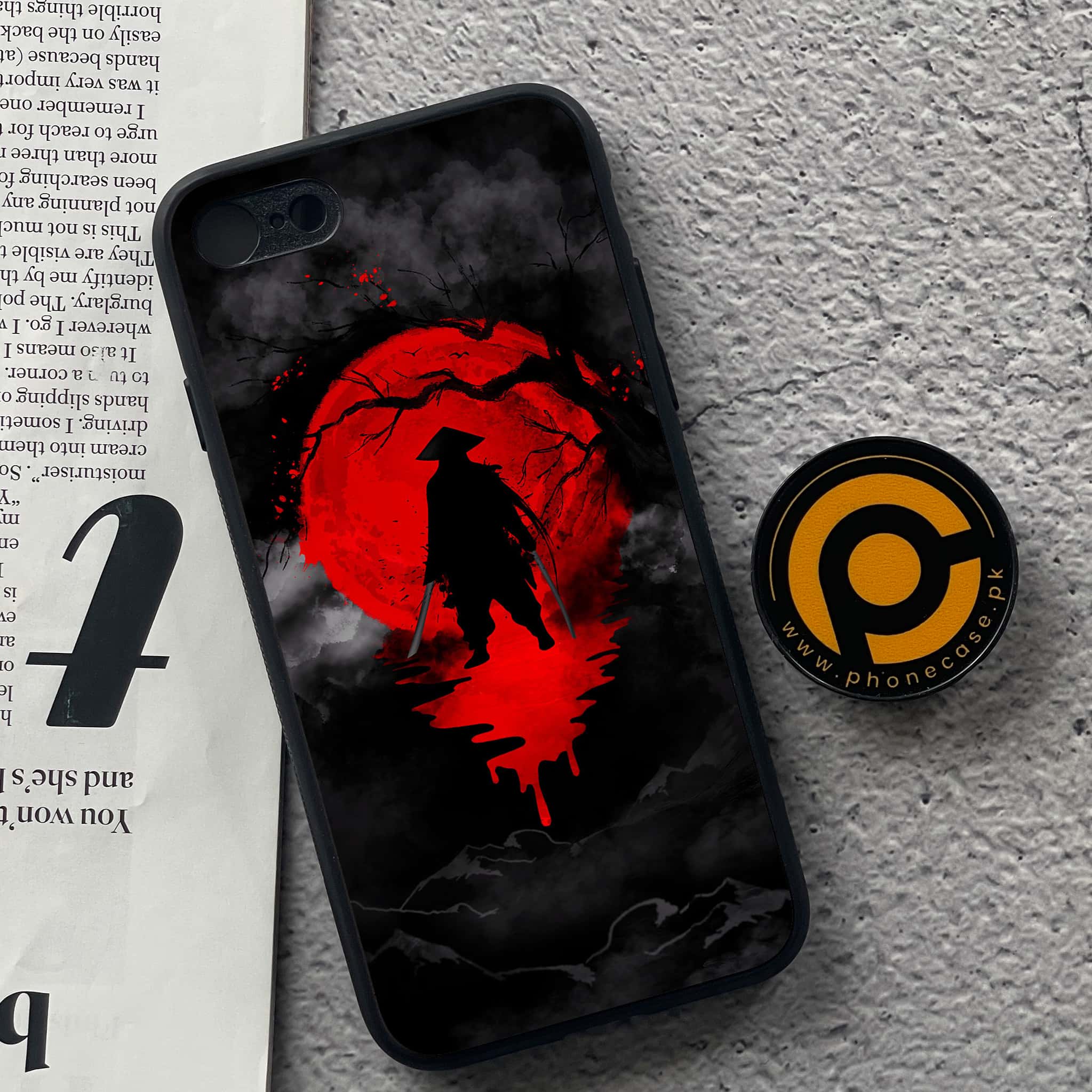 iPhone 7 / 8 - Ninja Series - Premium Printed Glass soft Bumper shock Proof Case