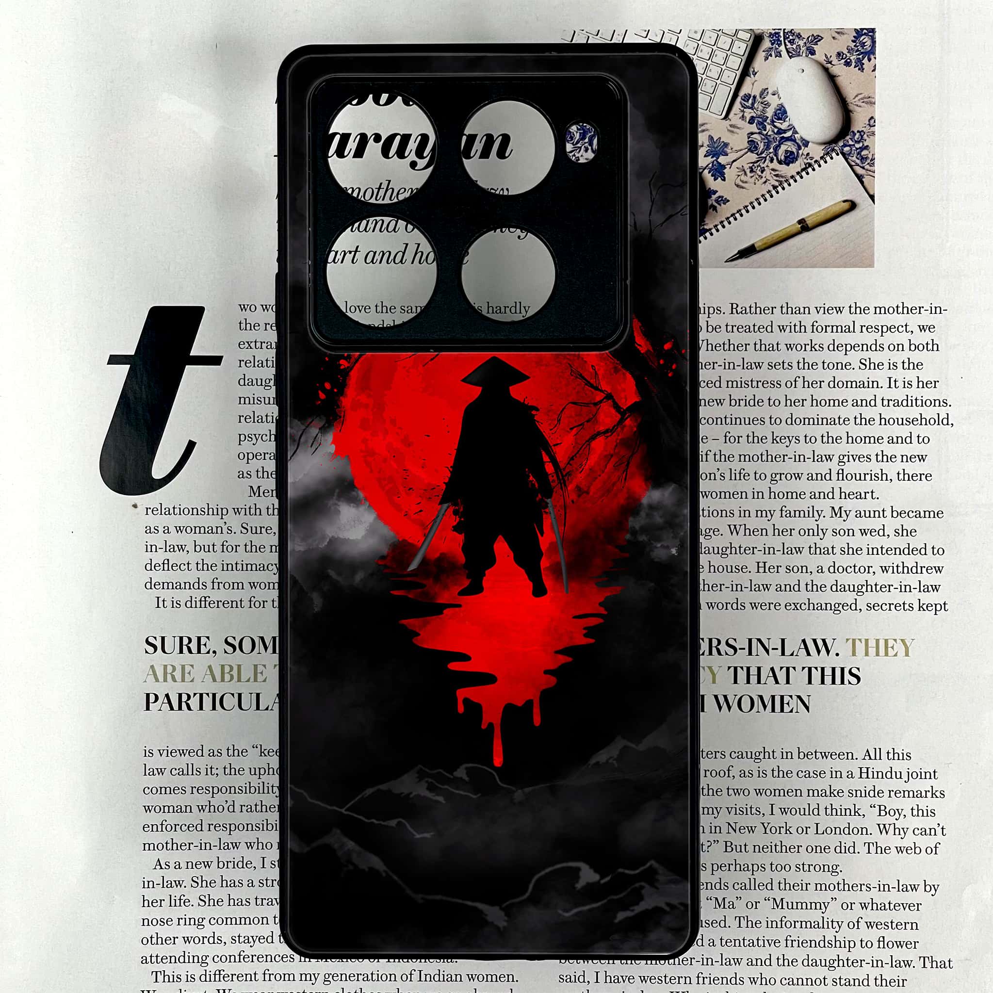 Infinix Note 40 Pro Plus - Ninja Series - Premium Metal Printed soft Bumper shock Proof Case