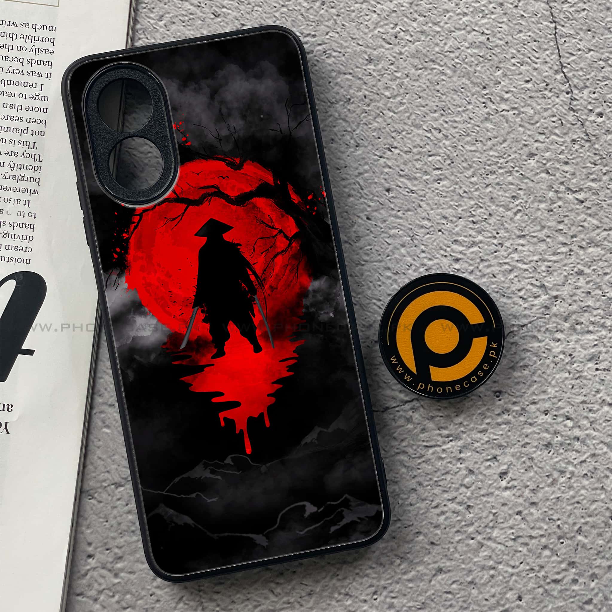 Oppo A18 4G - Ninja Series - Premium Printed Glass soft Bumper shock Proof Case