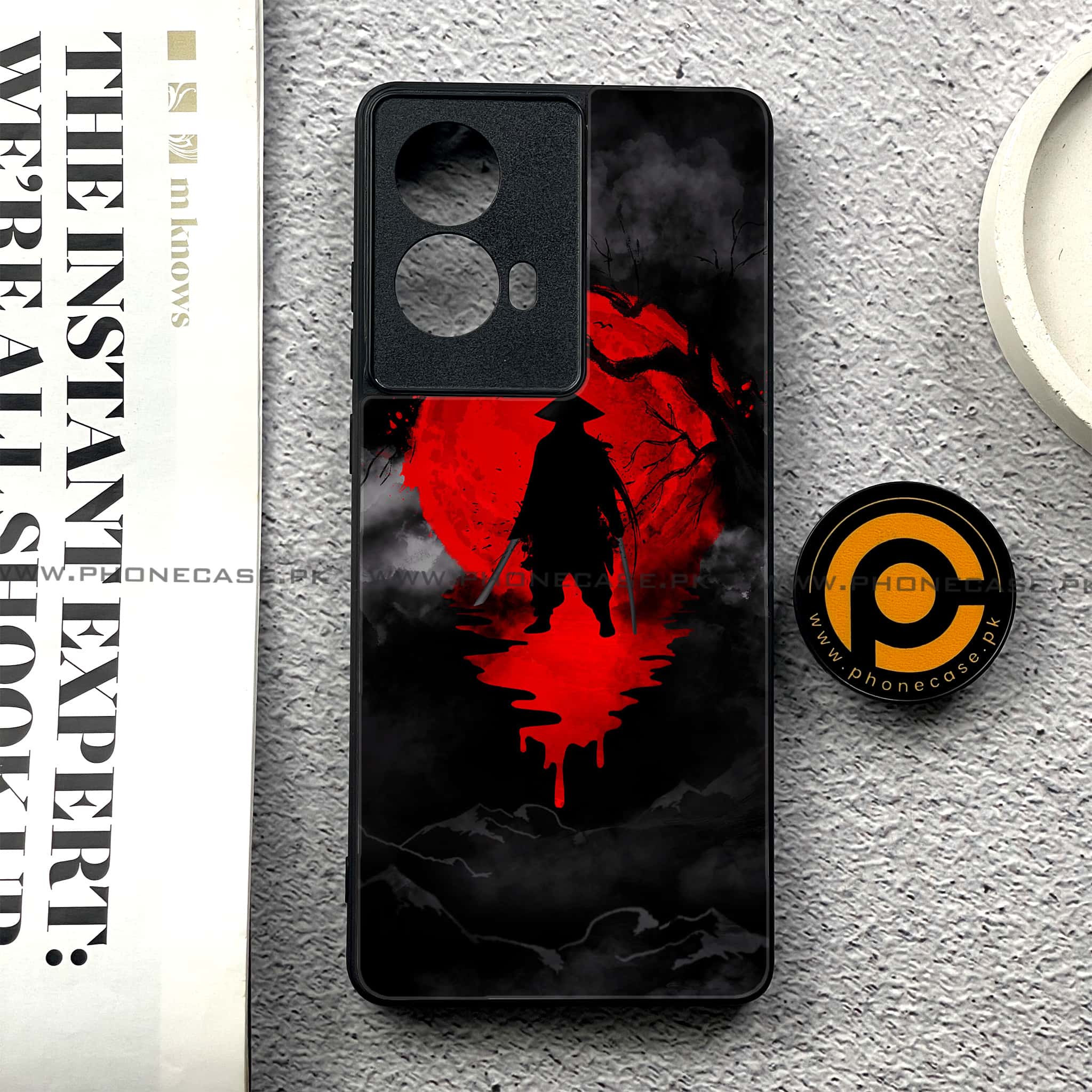 Moto G85 - Ninja Series - Premium Printed Glass soft Bumper shock Proof Case