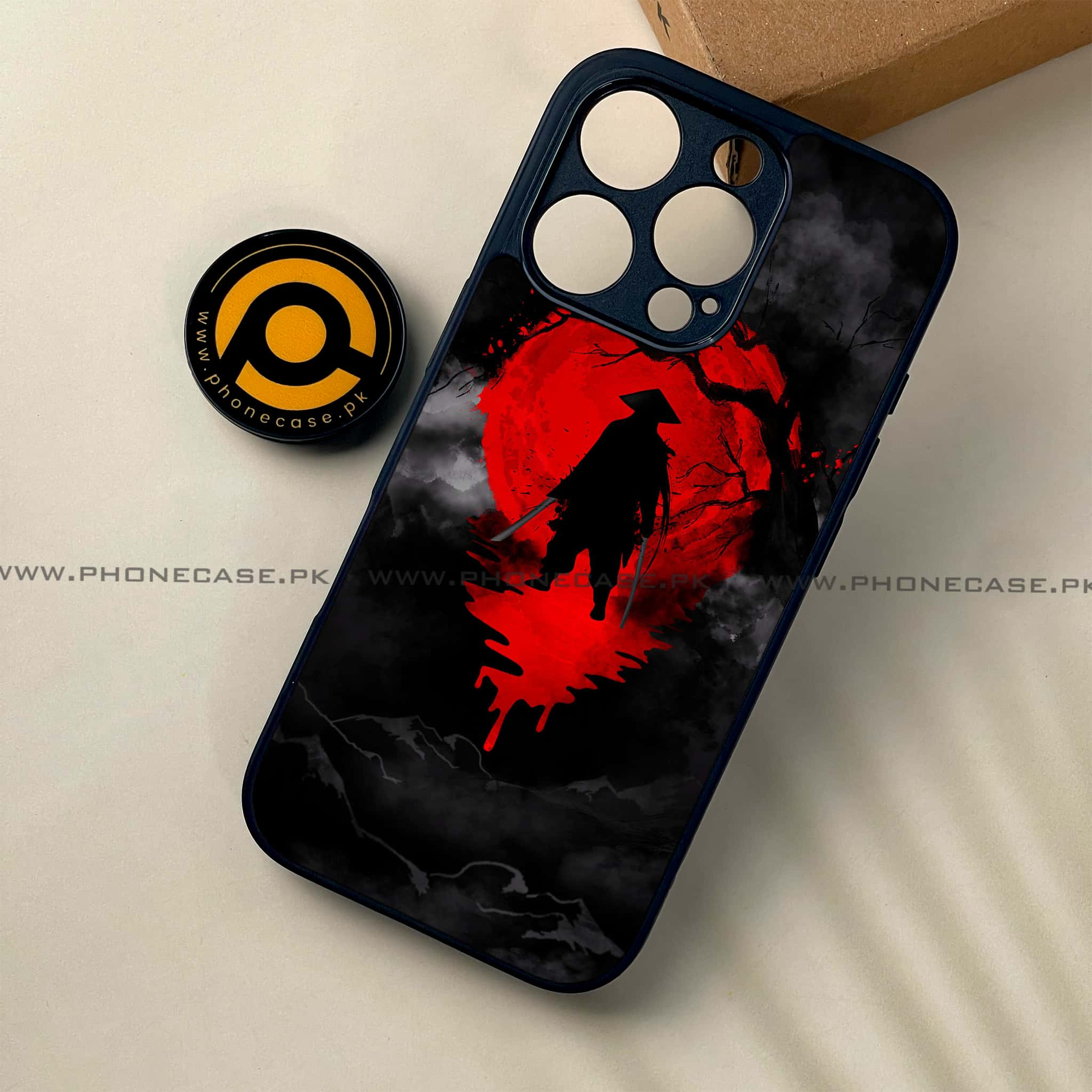 iPhone 16 Pro - Ninja Series - Premium Printed Glass soft Bumper shock Proof Case