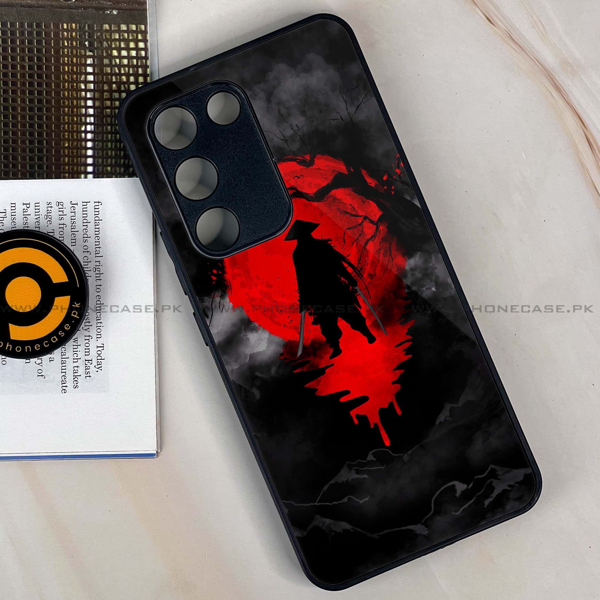 Vivo Y200e - Ninja Series - Premium Metal Printed soft Bumper shock Proof Case