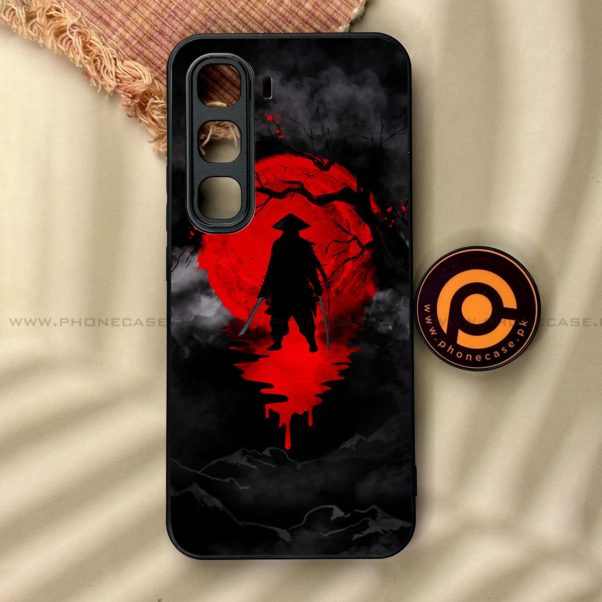 Infinix Hot 60 Pro - Ninja Series - Premium Metal Printed soft Bumper shock Proof Case