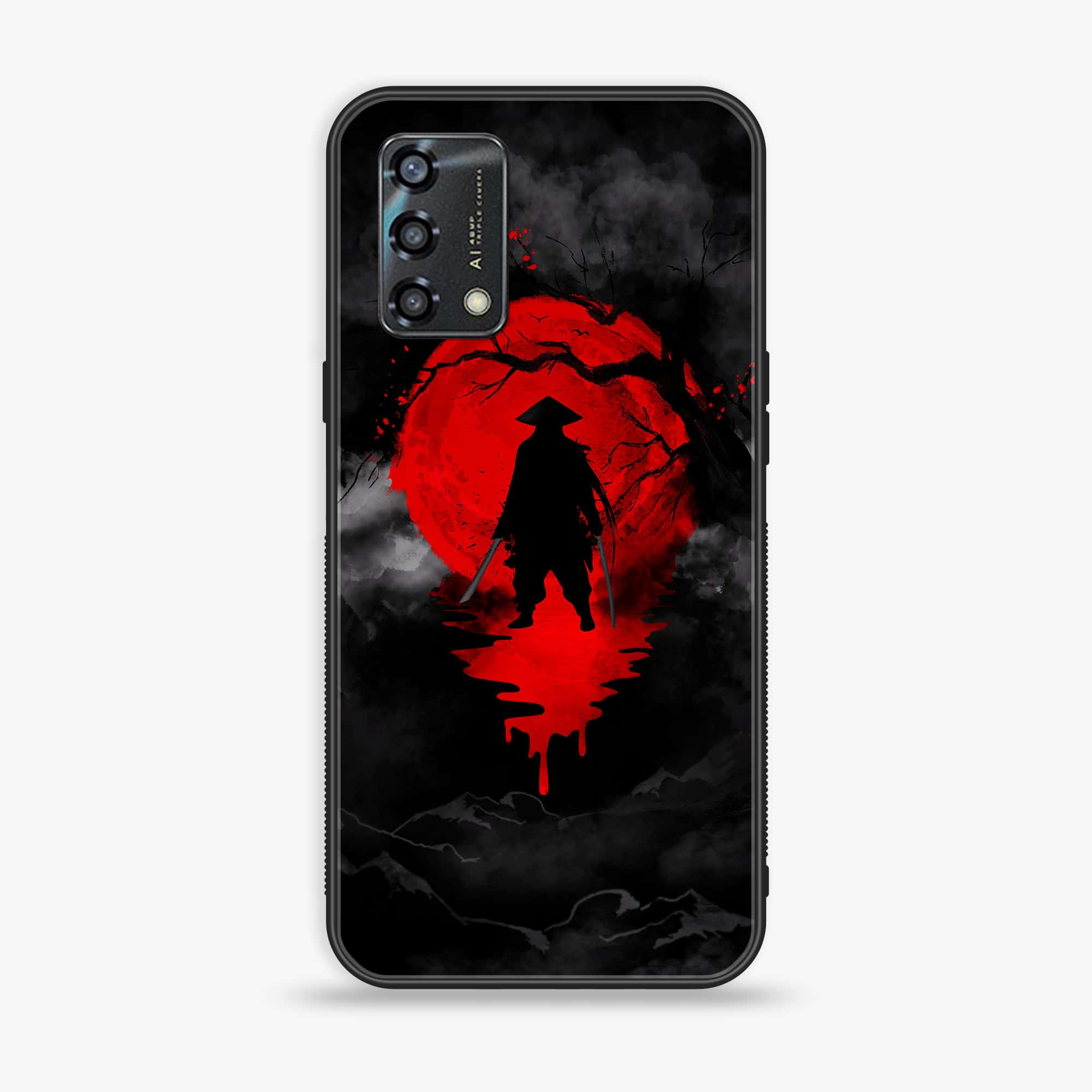 Oppo A95 - Ninja Series - Premium Printed Glass soft Bumper shock Proof Case