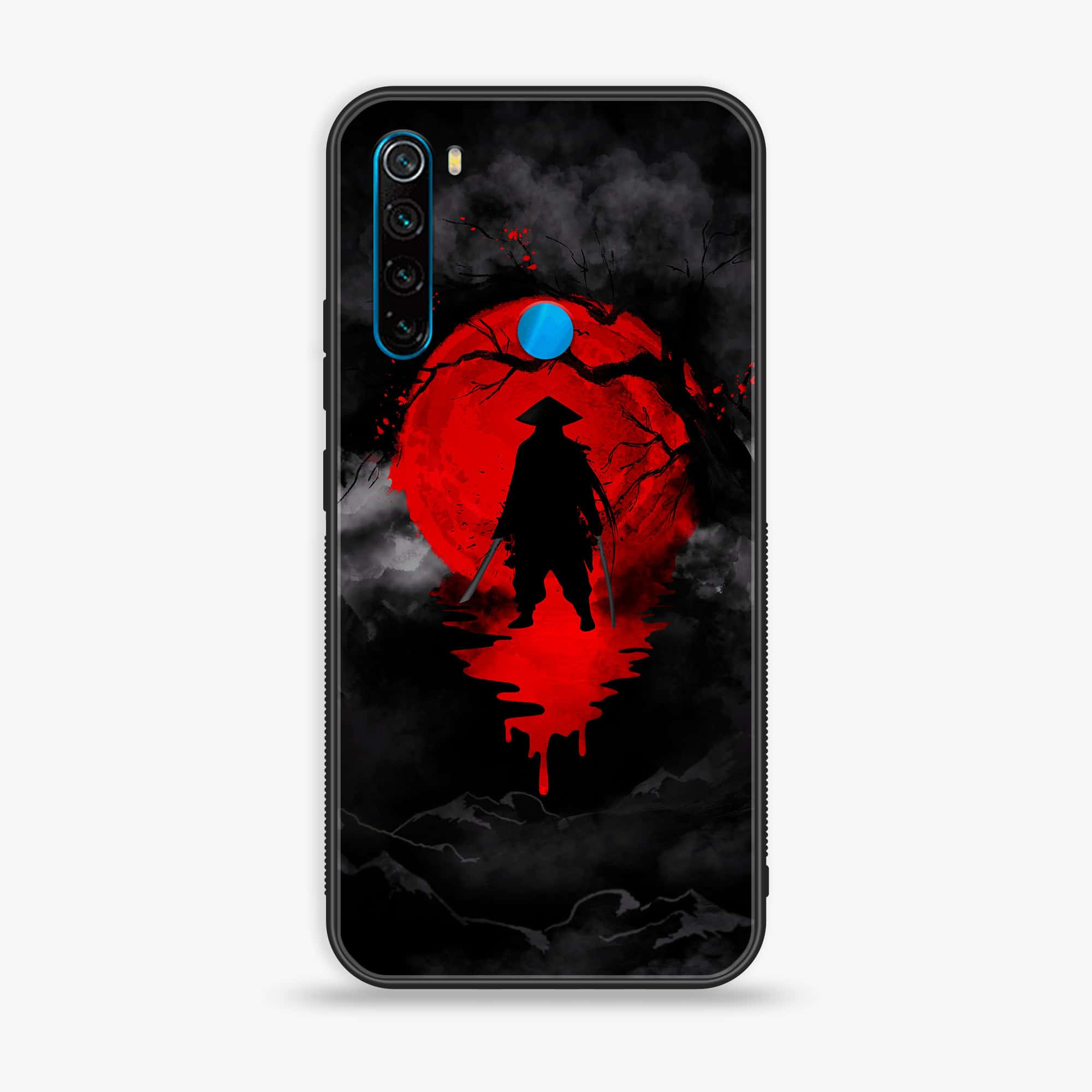 Redmi Note 8 - Ninja Series - Premium Printed Glass soft Bumper shock Proof Case