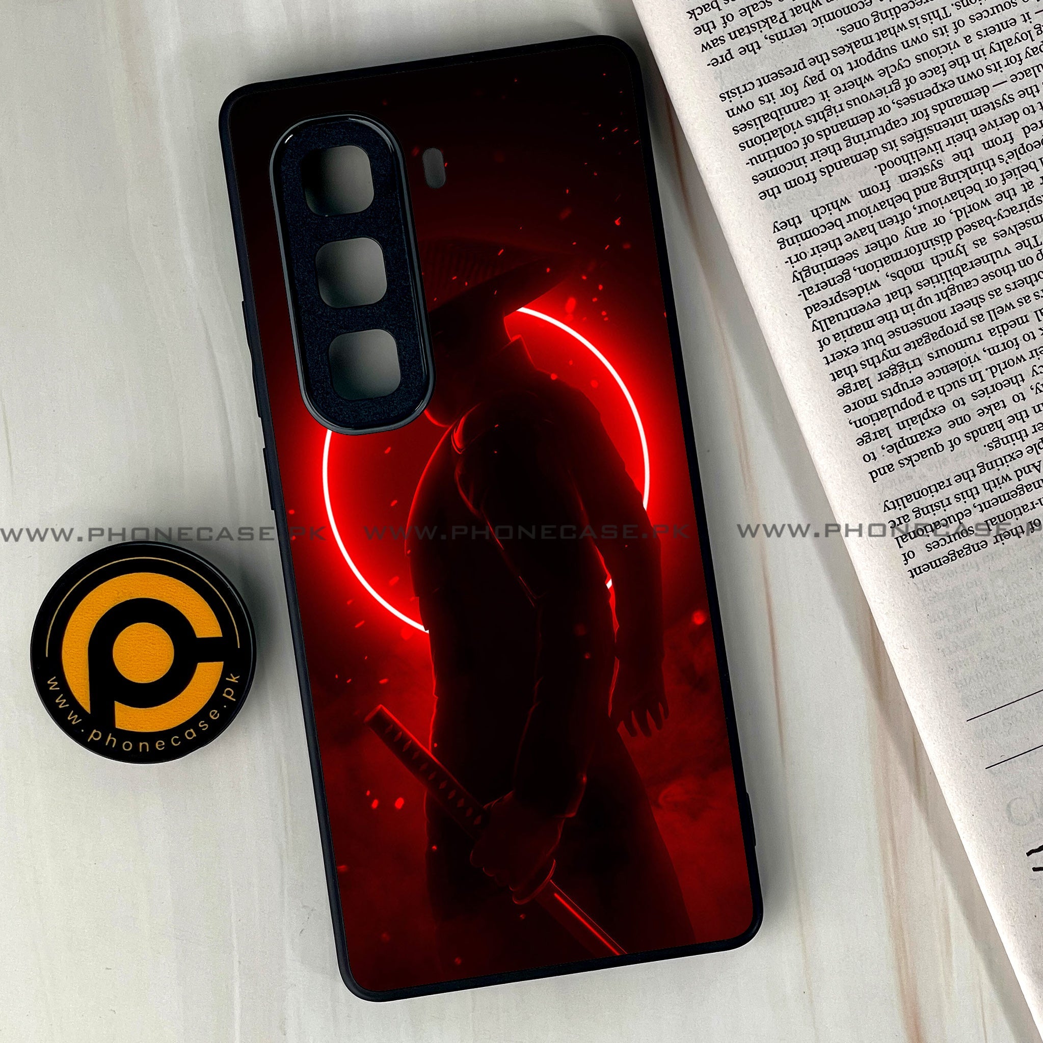 Infinix Hot 60 Pro Plus - Ninja Series - Premium Metal Printed soft Bumper shock Proof Case