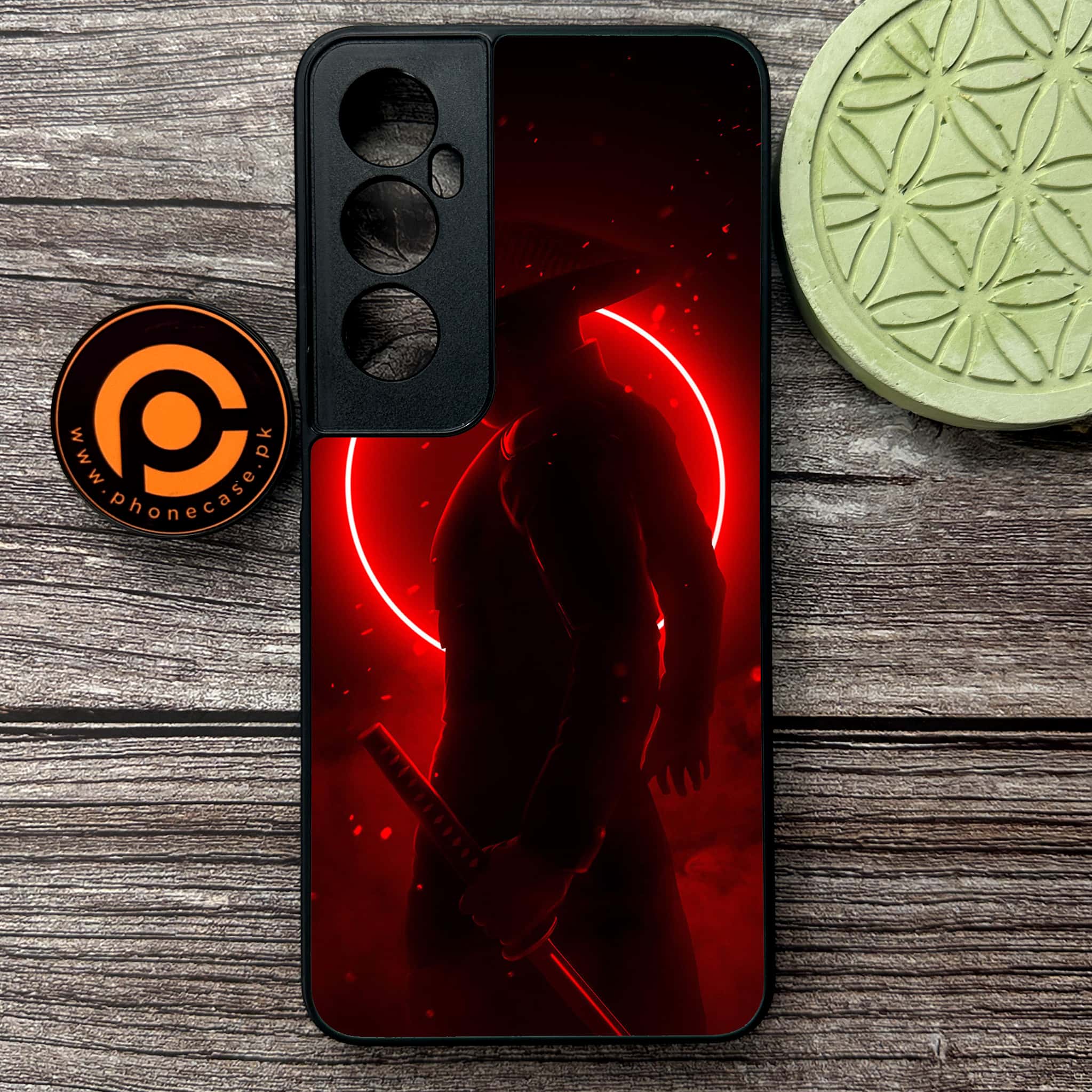 Realme C65  - Ninja Series - Premium Metal Printed soft Bumper shock Proof Case