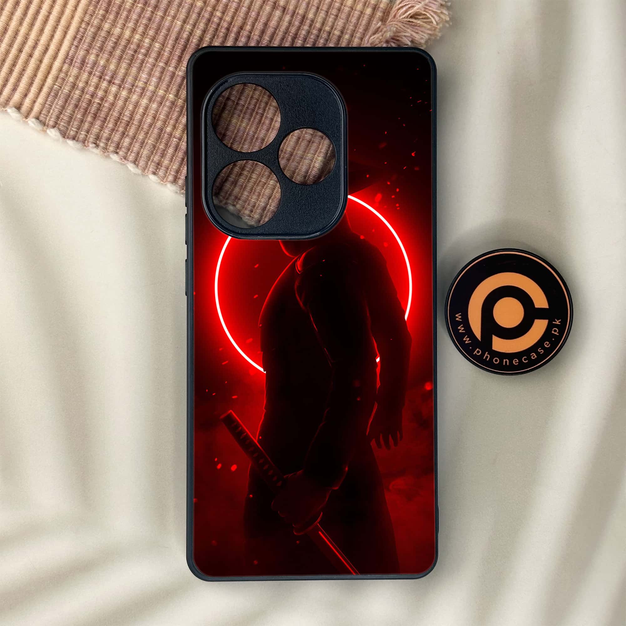 Realme GT 6 - Ninja Series - Premium Metal Printed soft Bumper shock Proof Case