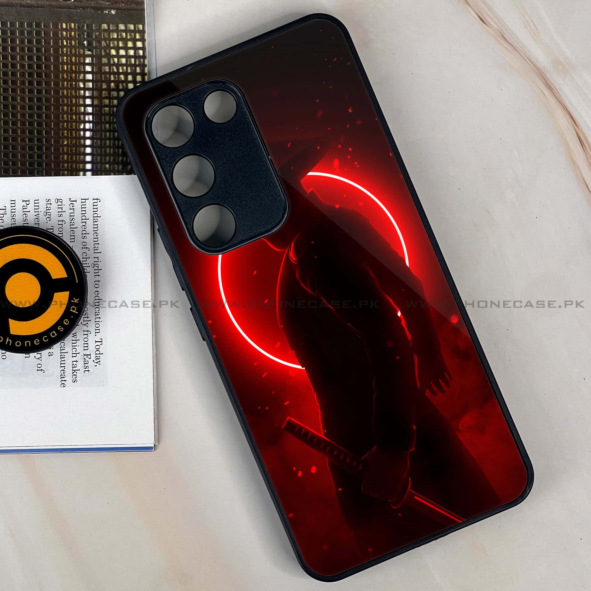 Vivo Y200e - Ninja Series - Premium Metal Printed soft Bumper shock Proof Case
