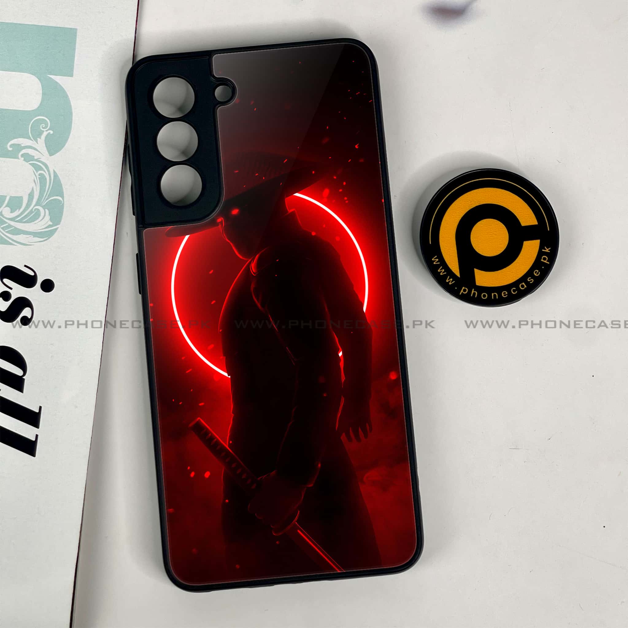 Samsung Galaxy S21 - Ninja Series - Premium Metal Printed soft Bumper shock Proof Case