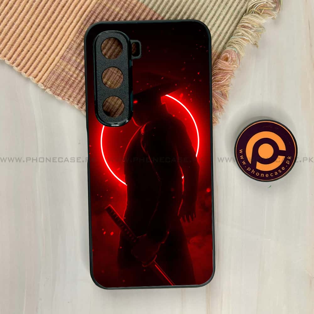 Infinix Hot 60i - Ninja Series - Premium Metal Printed soft Bumper shock Proof Case