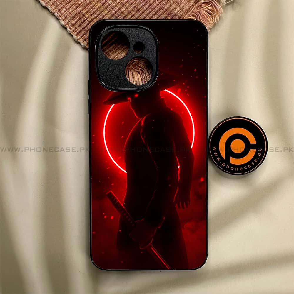 Tecno Spark 40C - Ninja Series - Premium Metal Printed soft Bumper shock Proof Case