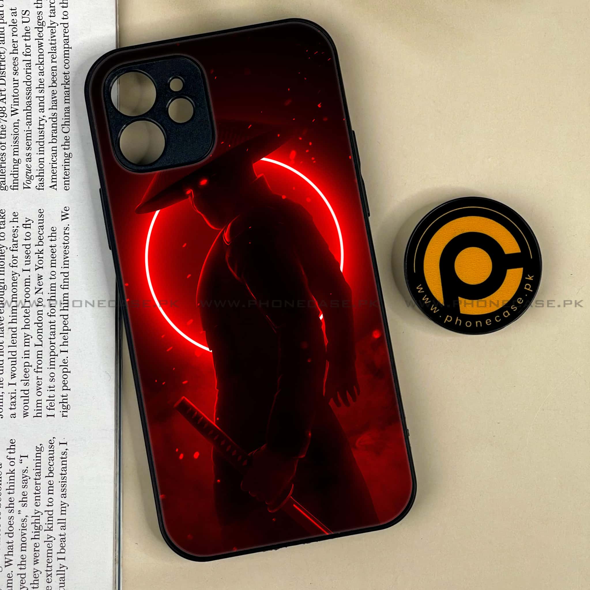 iPhone 12  Ninja Series  Premium Printed Glass soft Bumper shock Proof Case