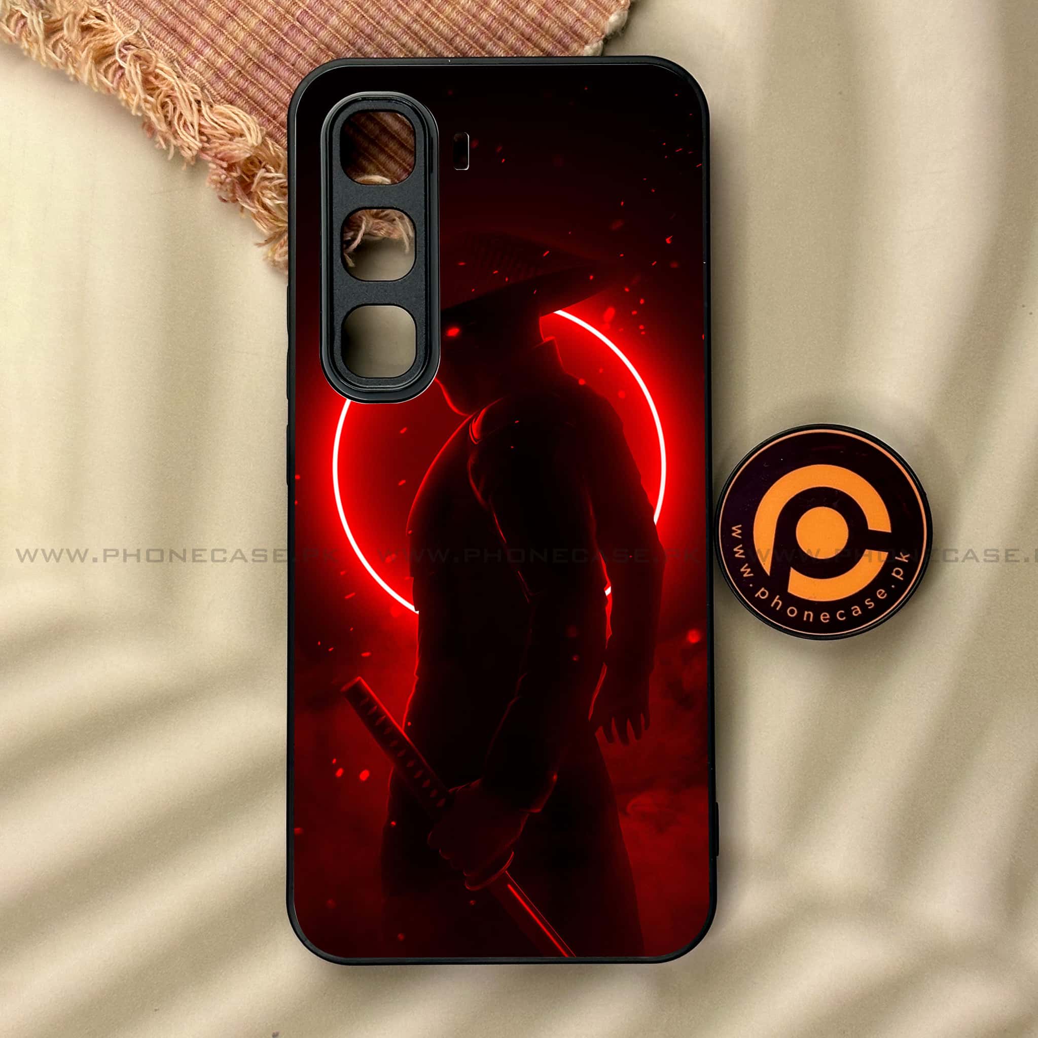 Infinix Hot 60 Pro - Ninja Series - Premium Metal Printed soft Bumper shock Proof Case