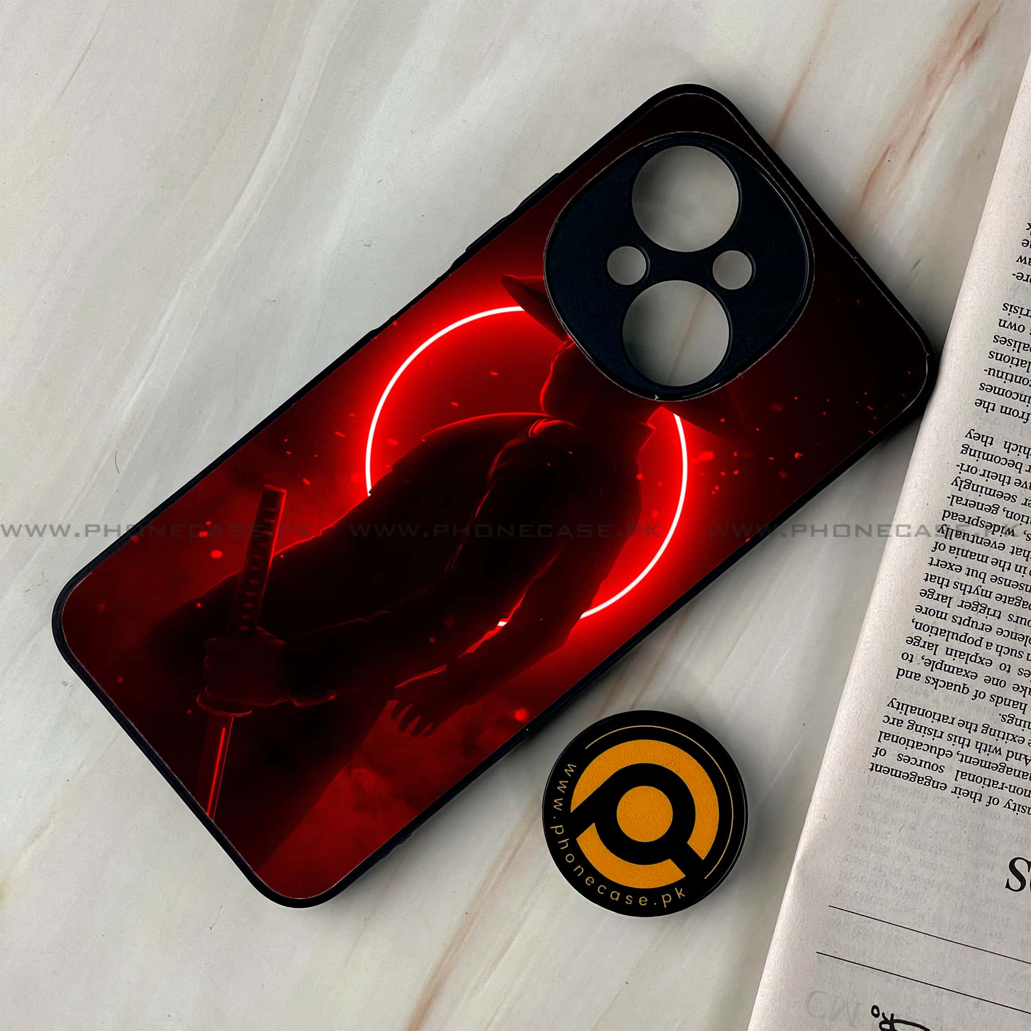 Tecno Spark Go 1 - Ninja Series - Premium Printed Glass soft Bumper shock Proof Case