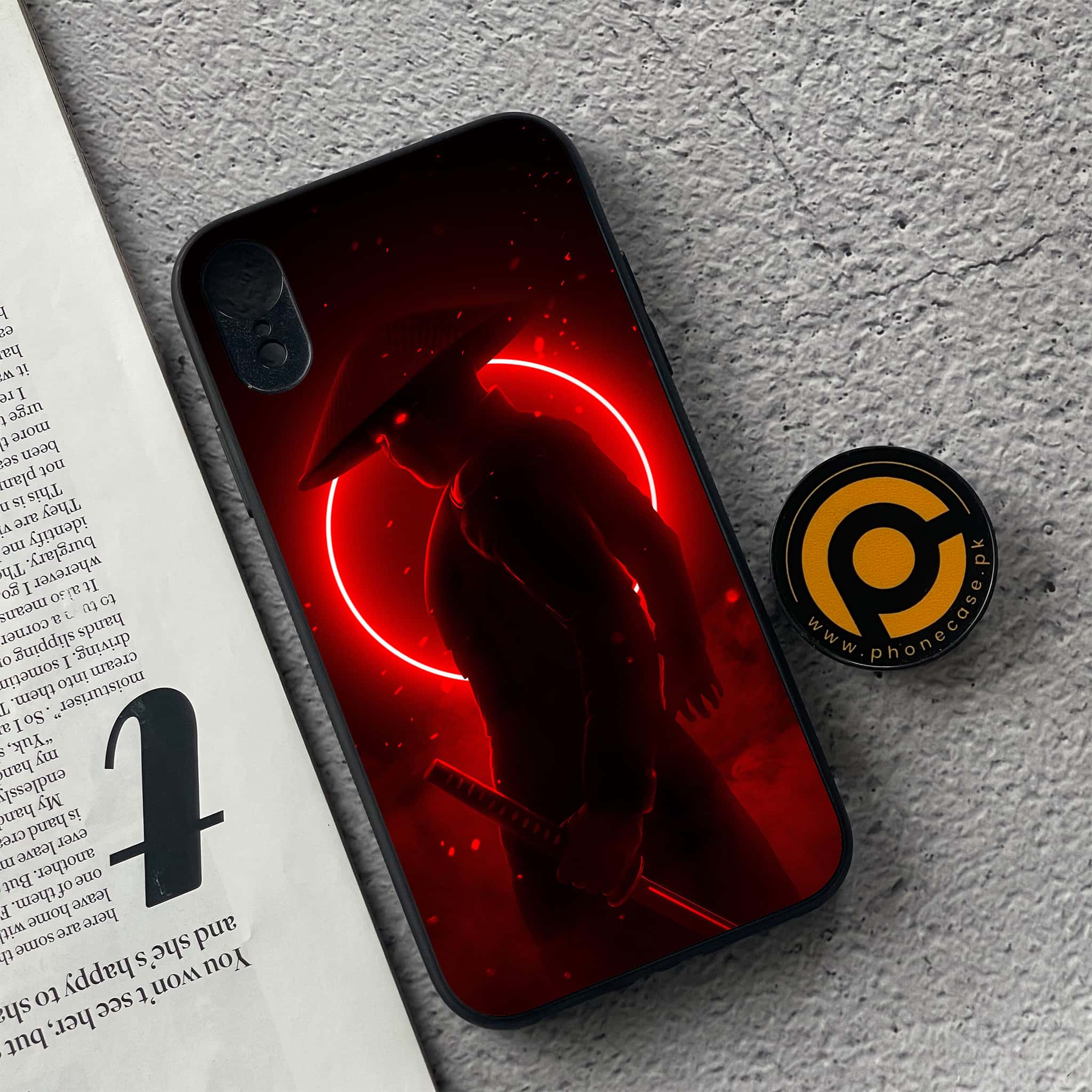 iPhone XR - Ninja  Series - Premium Metal Printed soft Bumper shock Proof Case