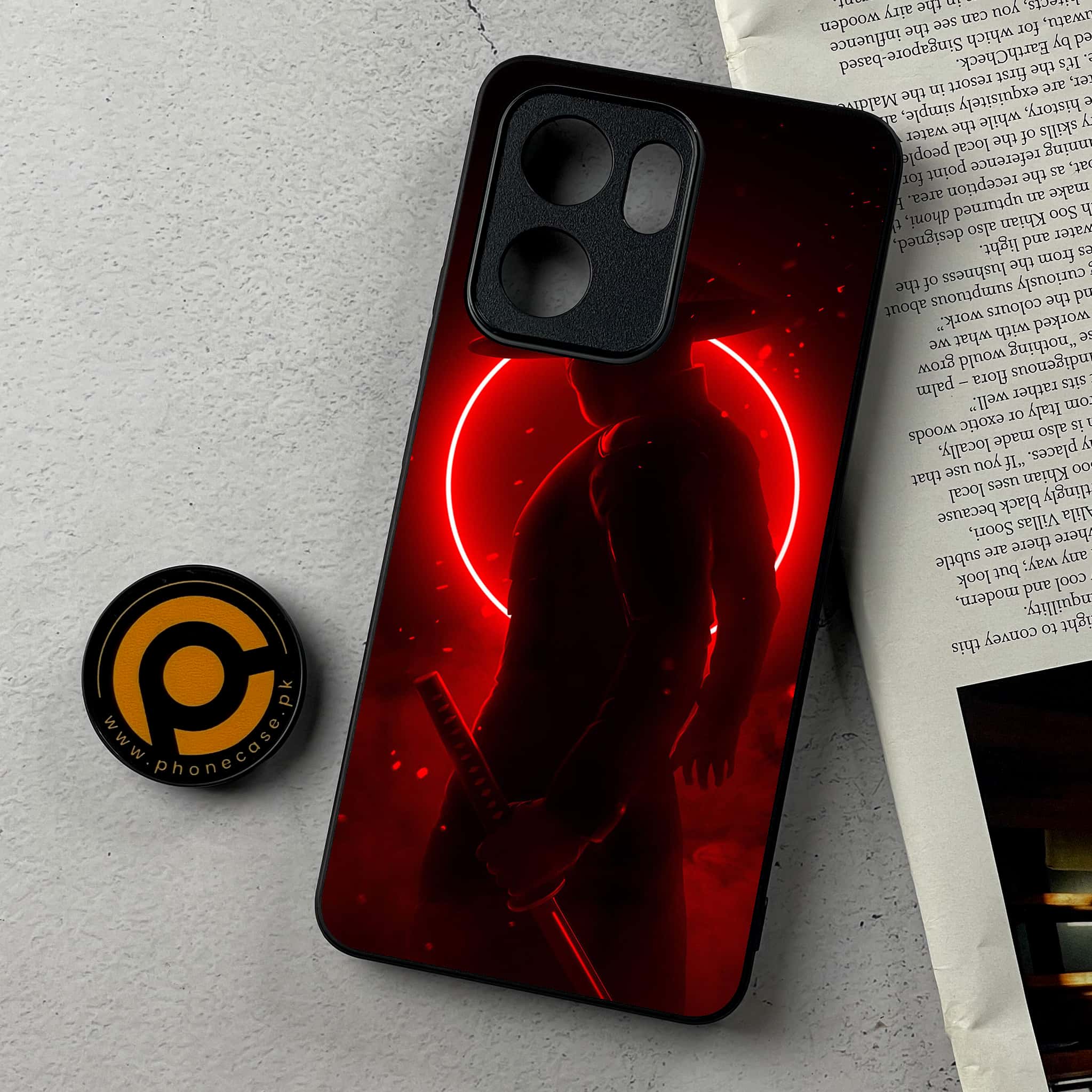 Oppo Reno 13F - Ninja Series - Premium Metal Printed Soft Bumper Shockproof Case