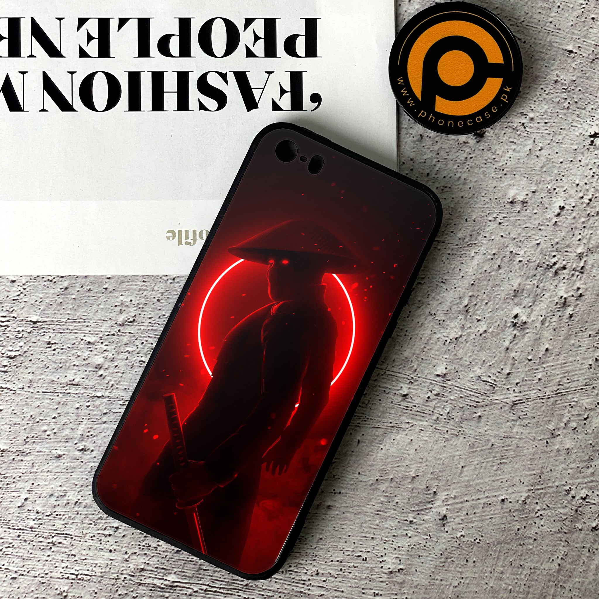 iPhone 5/5c/5s - Ninja Series - Premium Printed Glass soft Bumper shock Proof Case