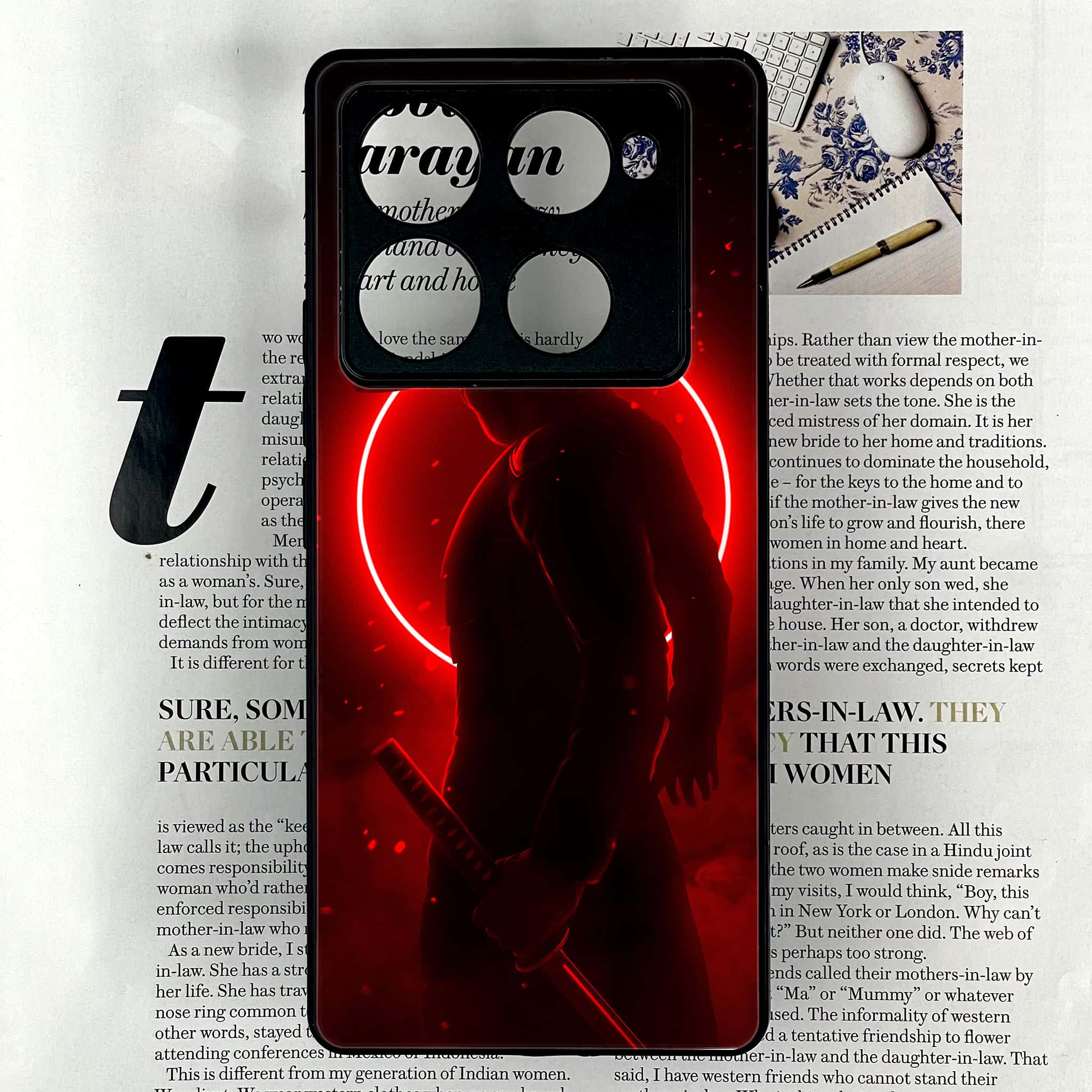 Infinix Note 40 Pro Plus - Ninja Series - Premium Metal Printed soft Bumper shock Proof Case
