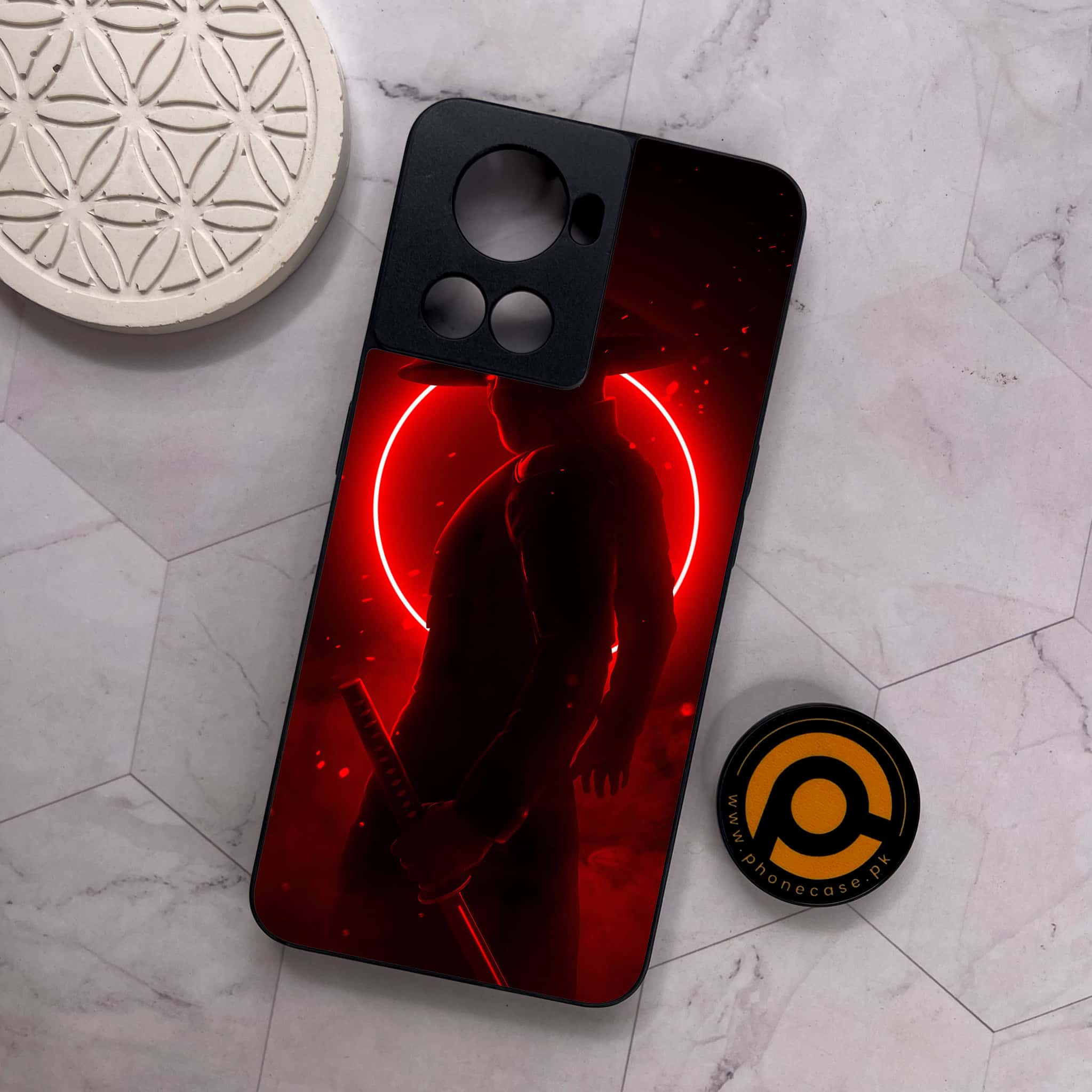 OnePlus 10R - Ninja Series - Premium Metal Printed soft Bumper shock Proof Case