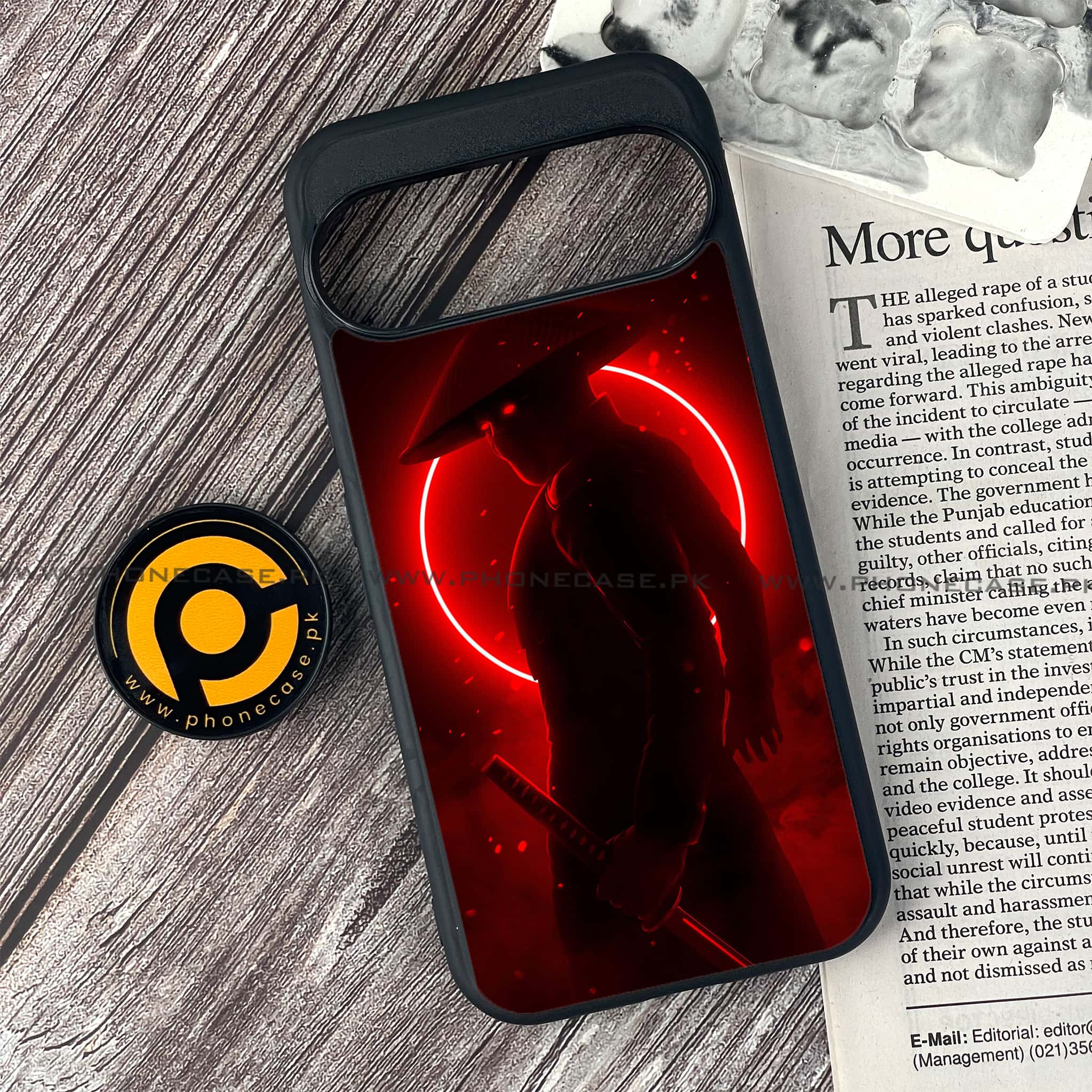 Google Pixel 9 - Ninja Series - Premium Metal Printed soft Bumper Shock Proof Case