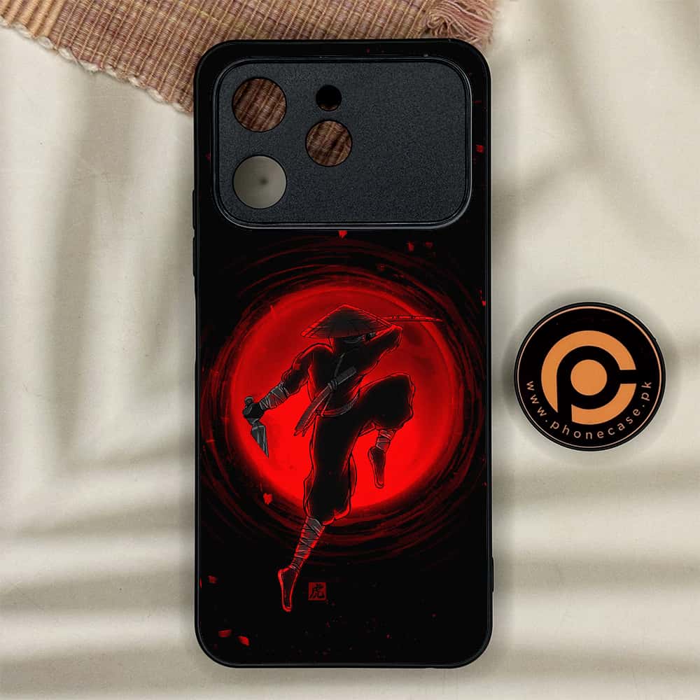 Tecno Spark 40 - Ninja Series - Premium Metal Printed soft Bumper shock Proof Case