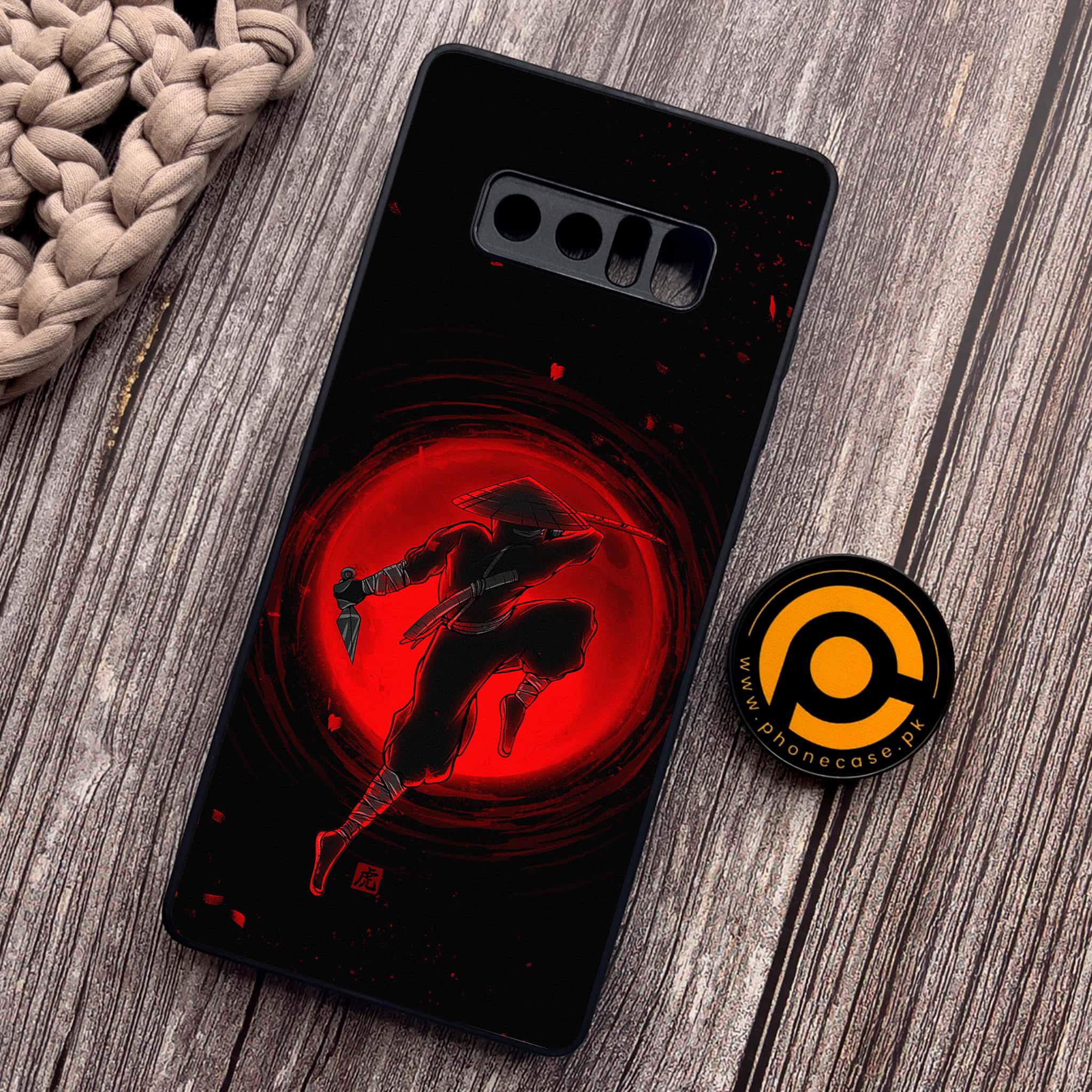 Samsung Galaxy Note 8 Ninja Series Premium Metal Printed soft Bumper shock Proof Case
