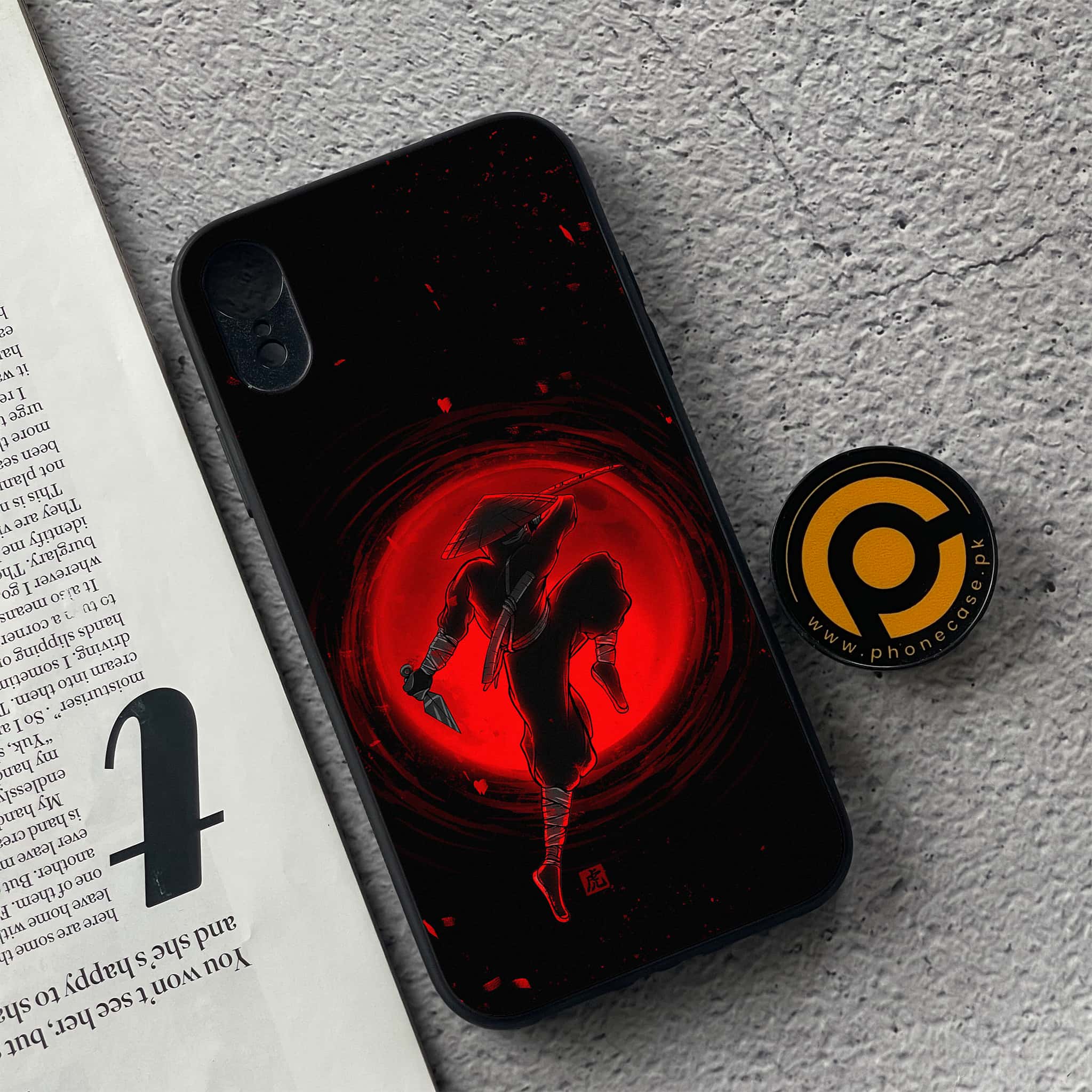iPhone XR - Ninja  Series - Premium Metal Printed soft Bumper shock Proof Case