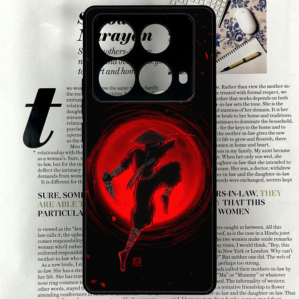 Infinix Note 40 4G - Ninja  Design 5  - Premium Metal Printed soft Bumper shock Proof Case CS-40655