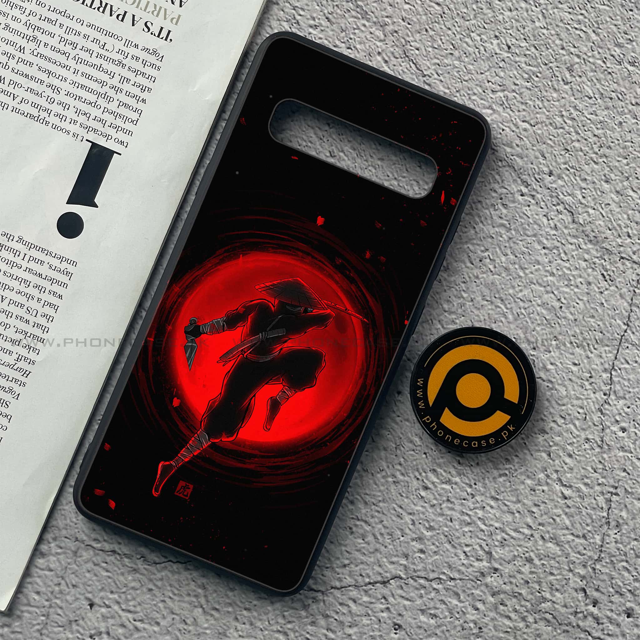 Samsung Galaxy S10 5G - Ninja Series - Premium Printed Glass soft Bumper shock Proof Case