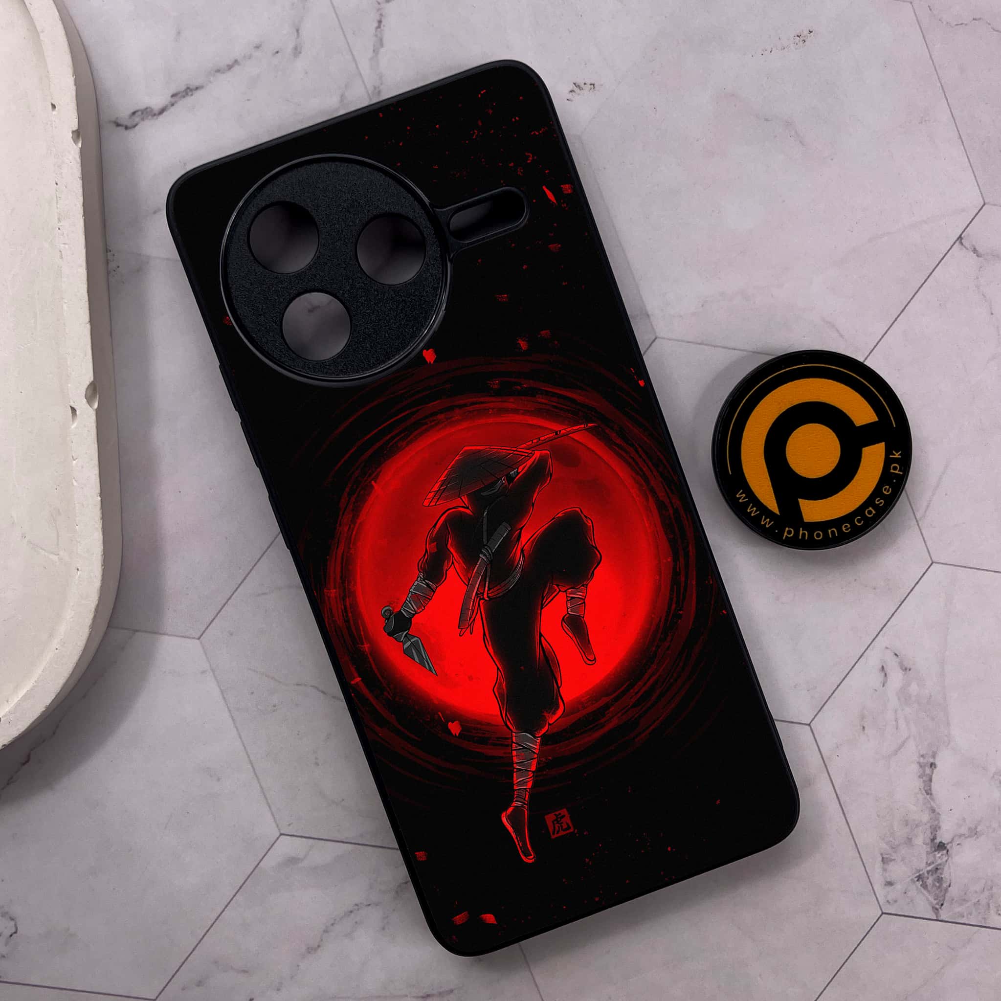 Xiaomi Poco F7 Pro 5G - Ninja Series - Premium Metal Printed soft Bumper shock Proof Case