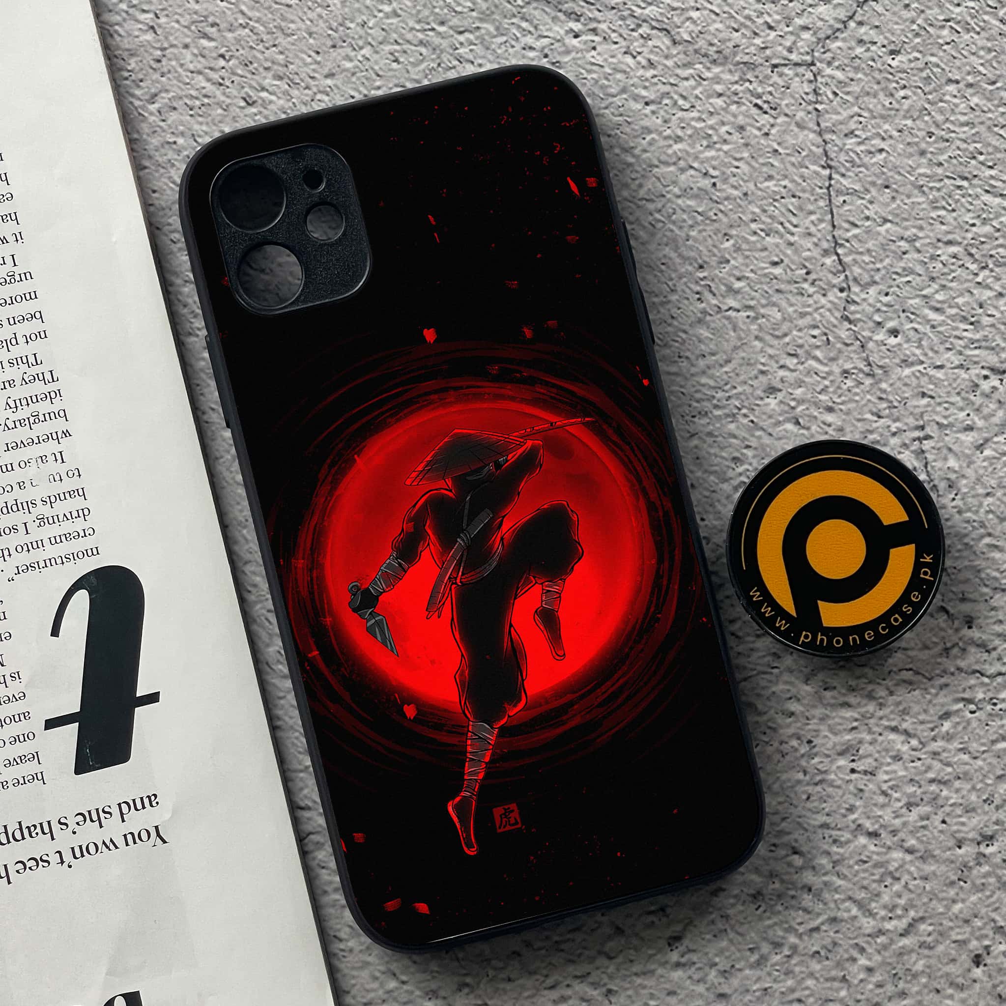 iPhone 11 Ninja Series  Premium Printed Glass soft Bumper shock Proof Case