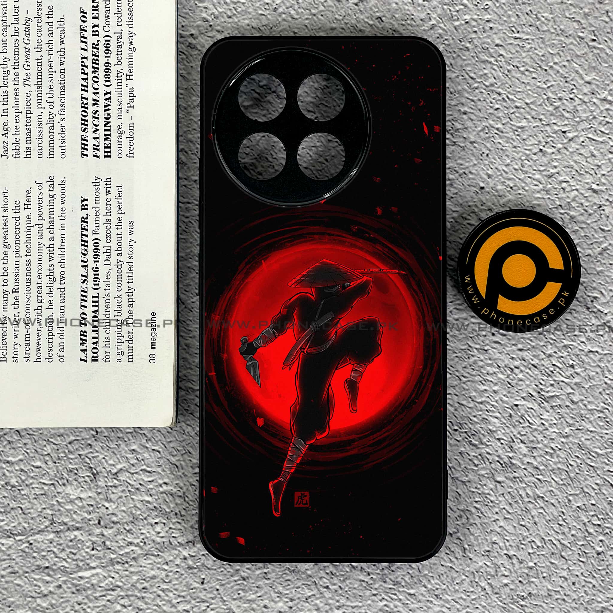 OnePlus 13R - Ninja Series - Premium Printed Glass soft Bumper shock Proof Case