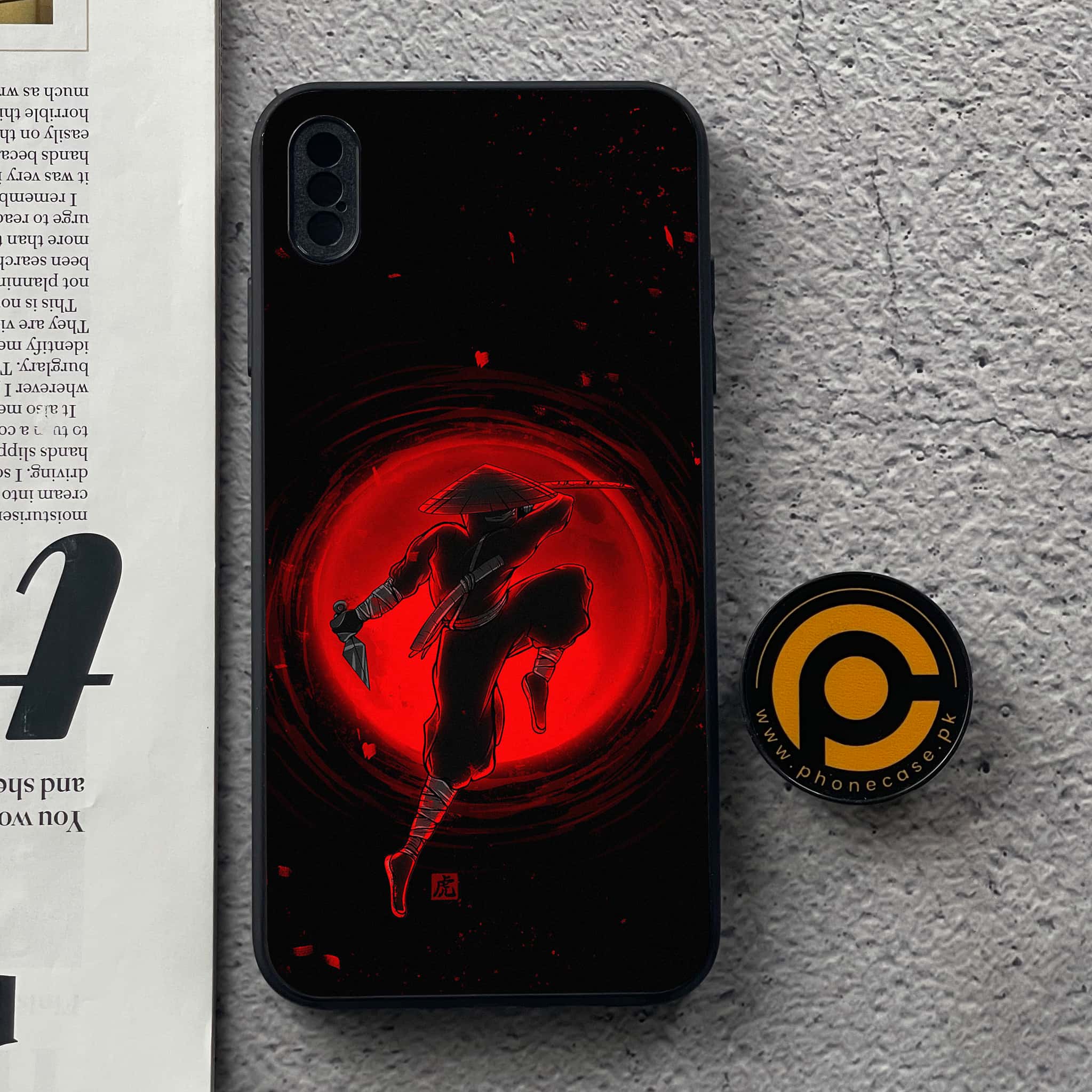 iPhone XS Max - Ninja Series - Premium Metal Printed soft Bumper shock Proof Case