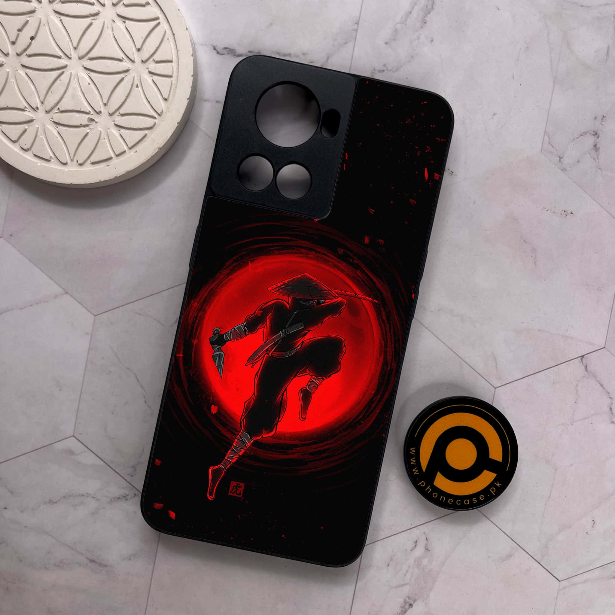 OnePlus 10R - Ninja Series - Premium Metal Printed soft Bumper shock Proof Case