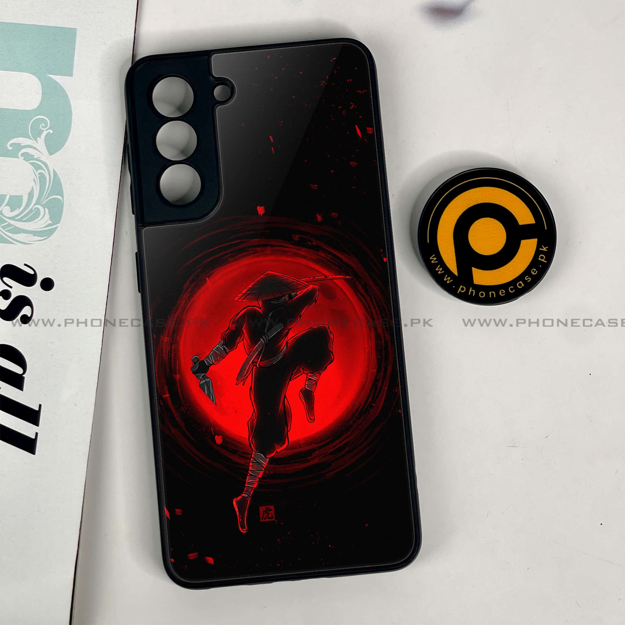 Samsung Galaxy S21 - Ninja Series - Premium Metal Printed soft Bumper shock Proof Case