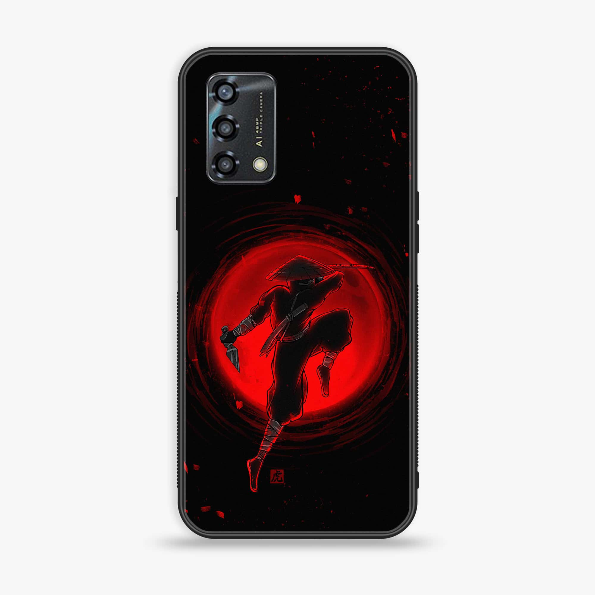 Oppo A95 - Ninja Series - Premium Printed Glass soft Bumper shock Proof Case