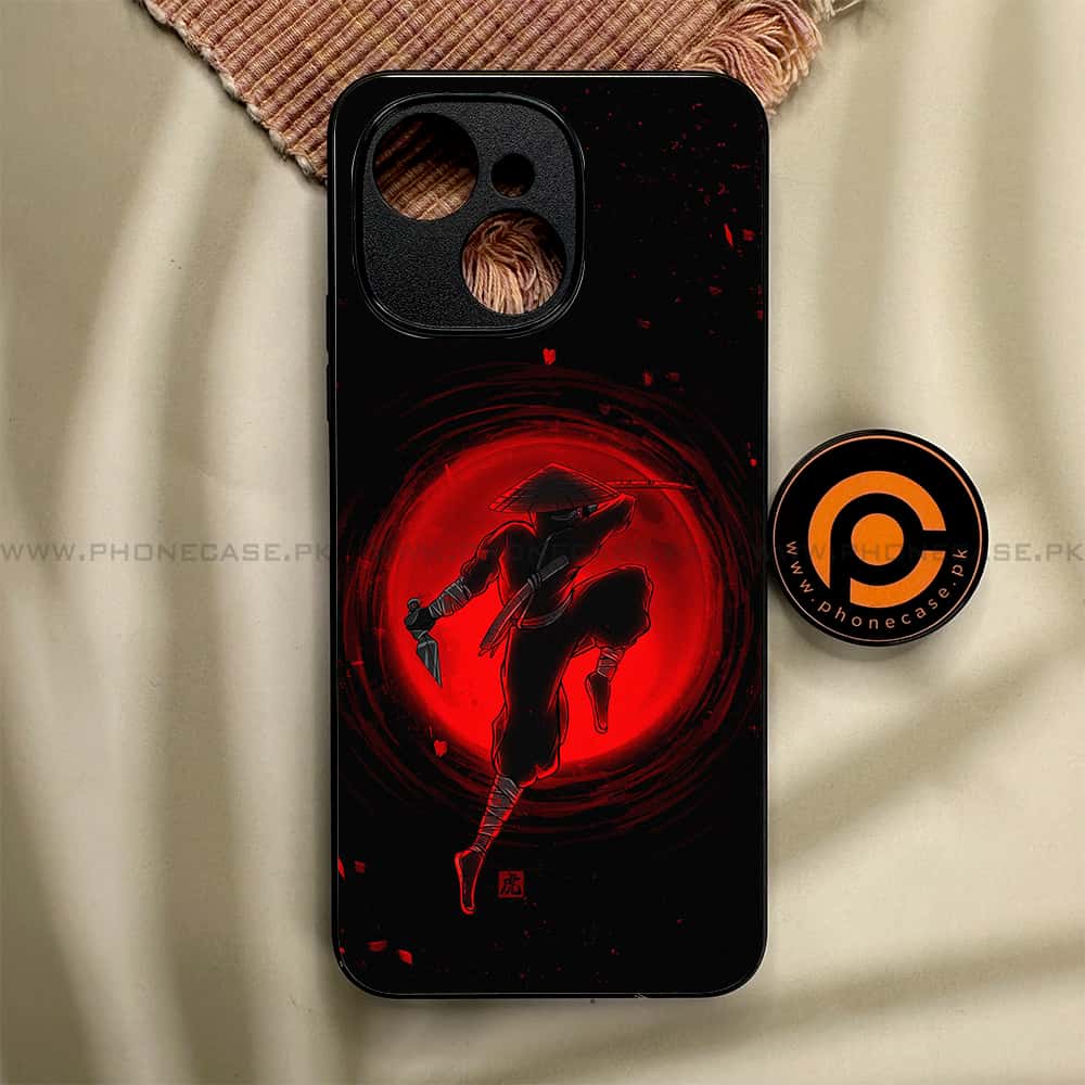 Tecno Spark 40C - Ninja Series - Premium Metal Printed soft Bumper shock Proof Case