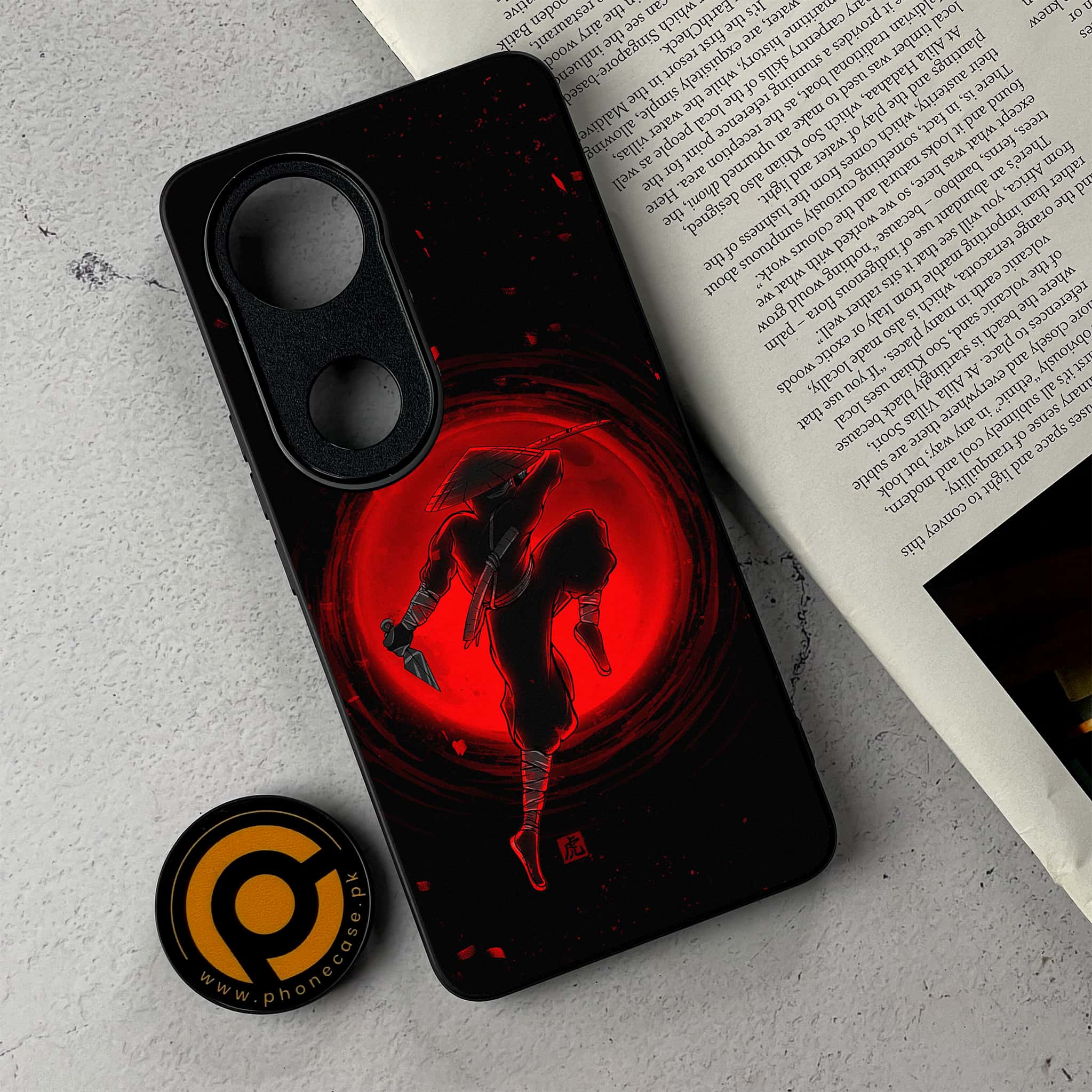 Vivo V50 -  Ninja Series  - Premium Metal Printed Soft Bumper Shockproof Case