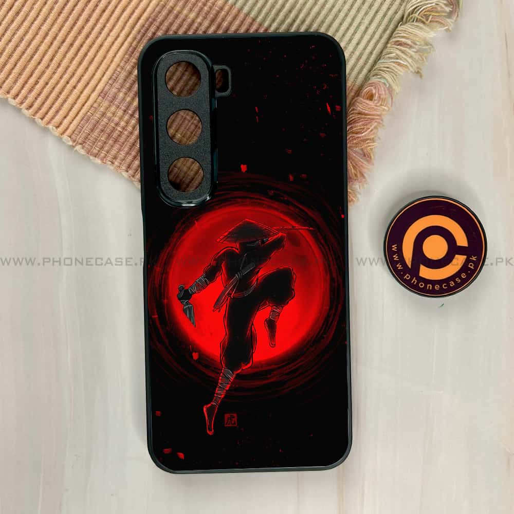 Infinix Hot 60i - Ninja Series - Premium Metal Printed soft Bumper shock Proof Case