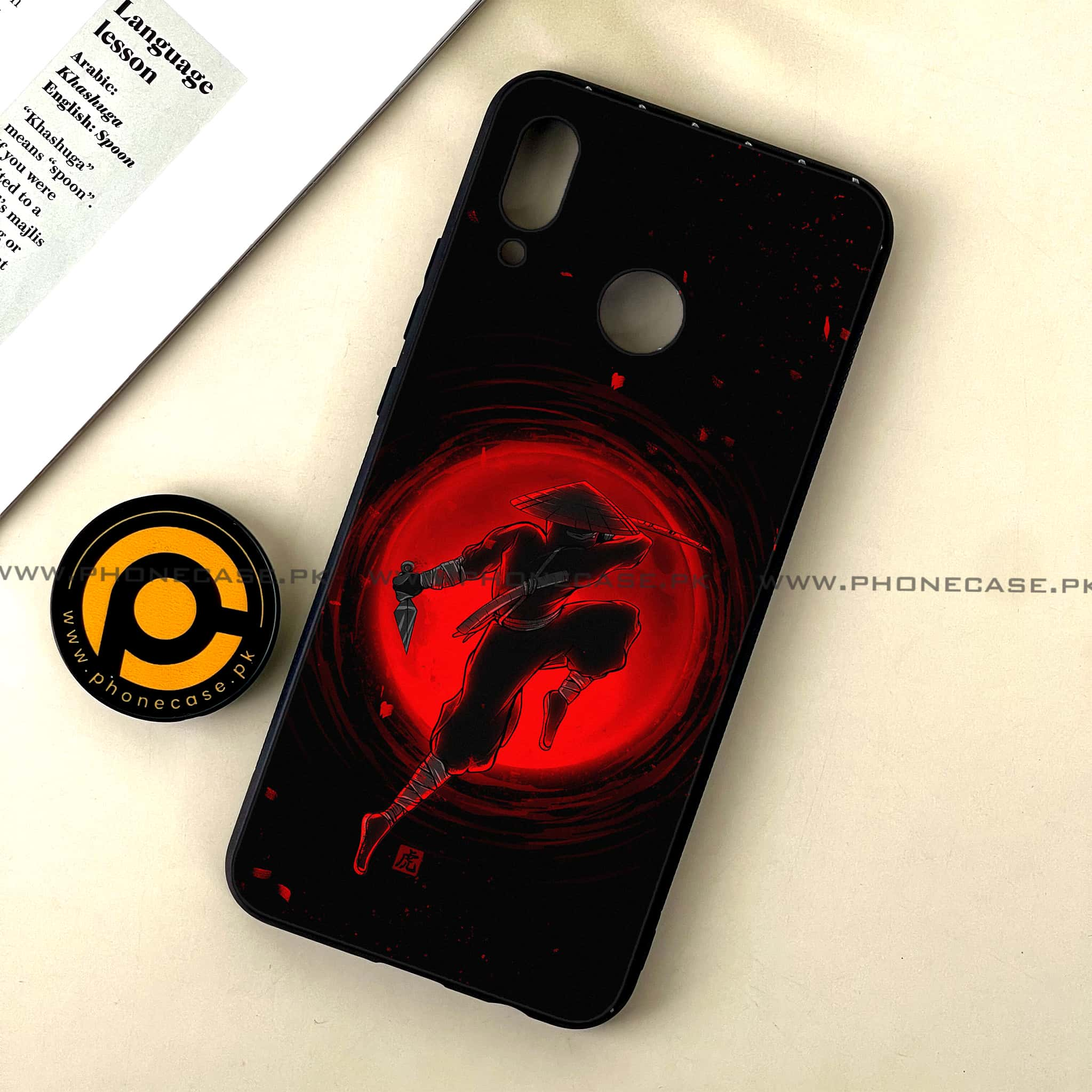 Huawei Nova 3 - Ninja Series - Premium Printed Glass soft Bumper shock Proof Case