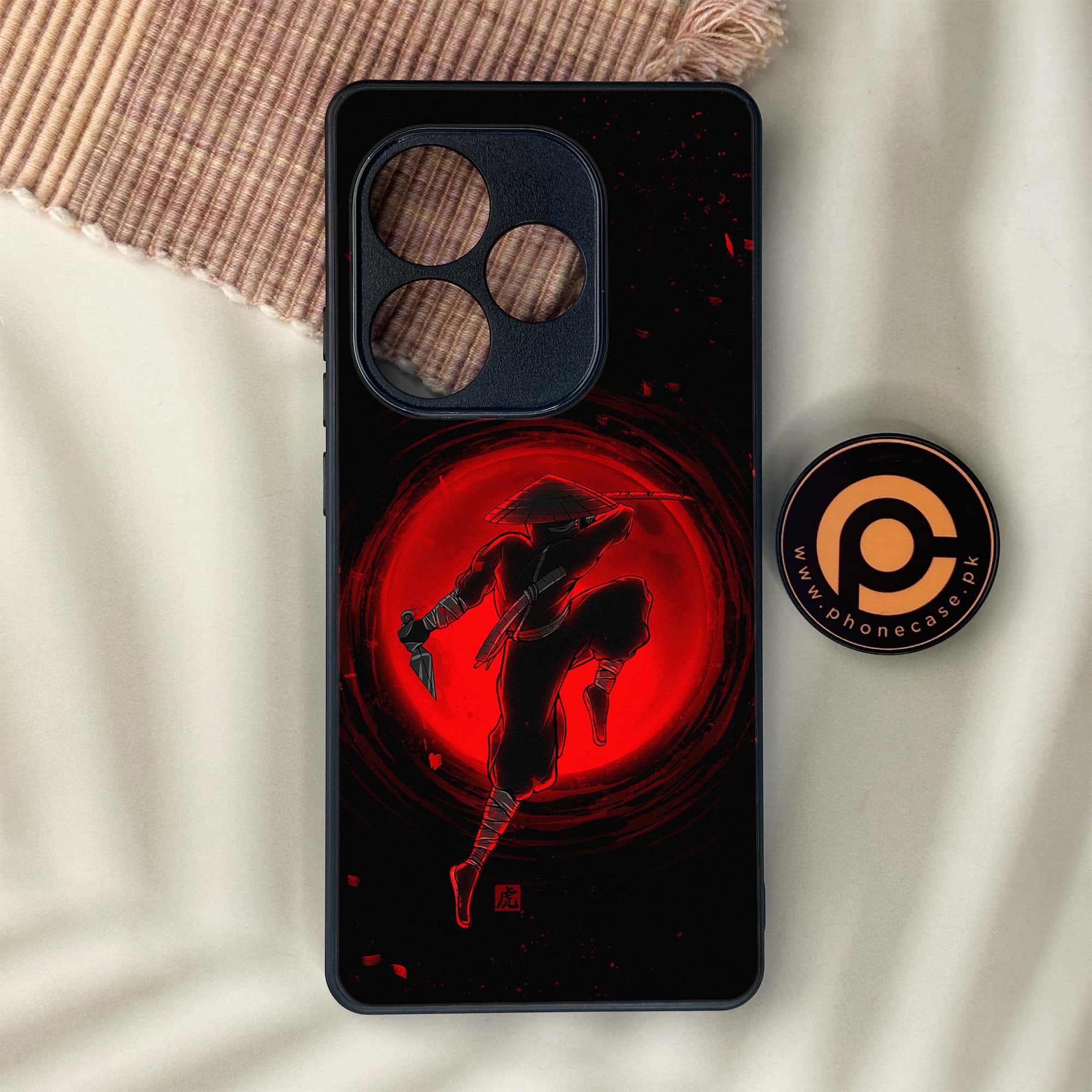 Realme GT 6 - Ninja Series - Premium Metal Printed soft Bumper shock Proof Case