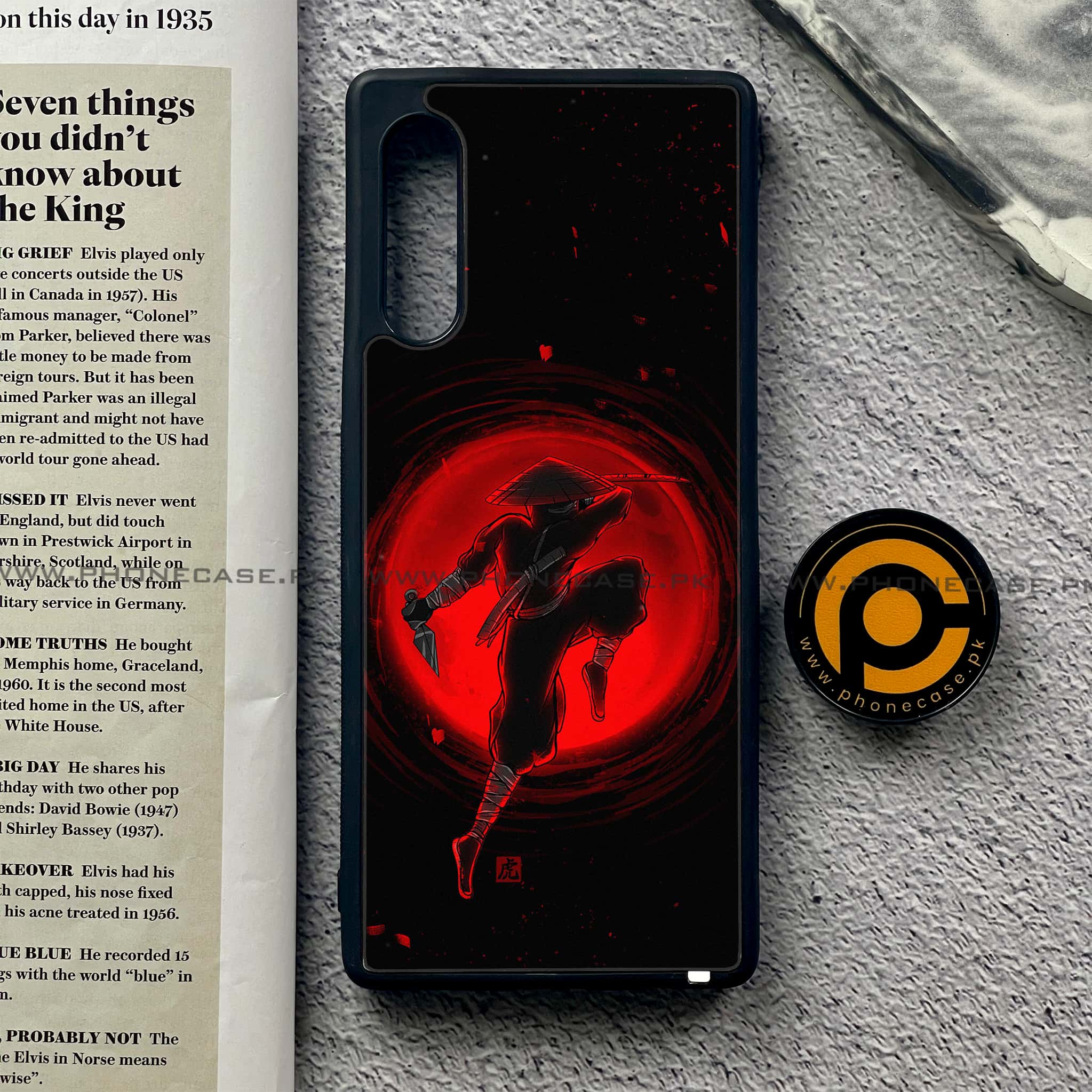 LG Velvet - Ninja Series - Premium Printed Glass soft Bumper shock Proof Case