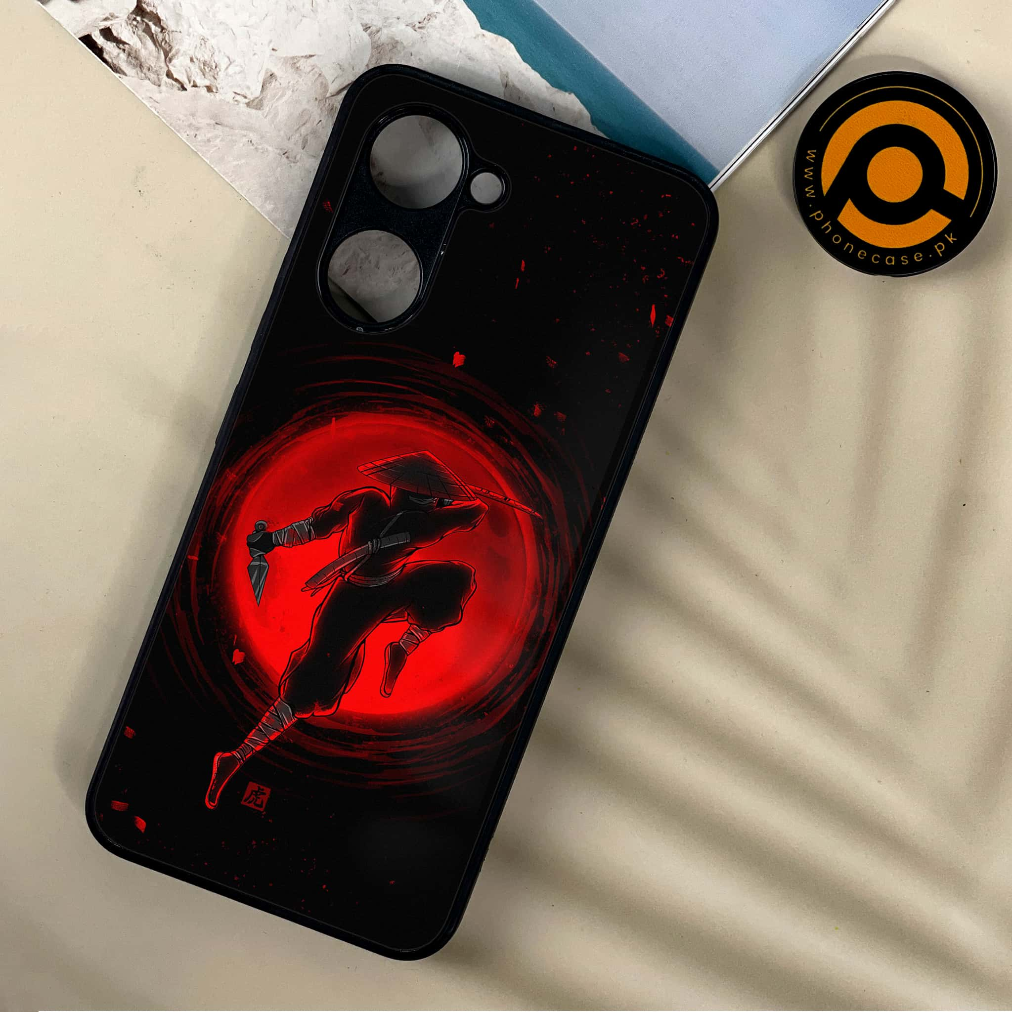 Vivo Y03 - Ninja Series - Premium Printed Metal soft Bumper shock Proof Case