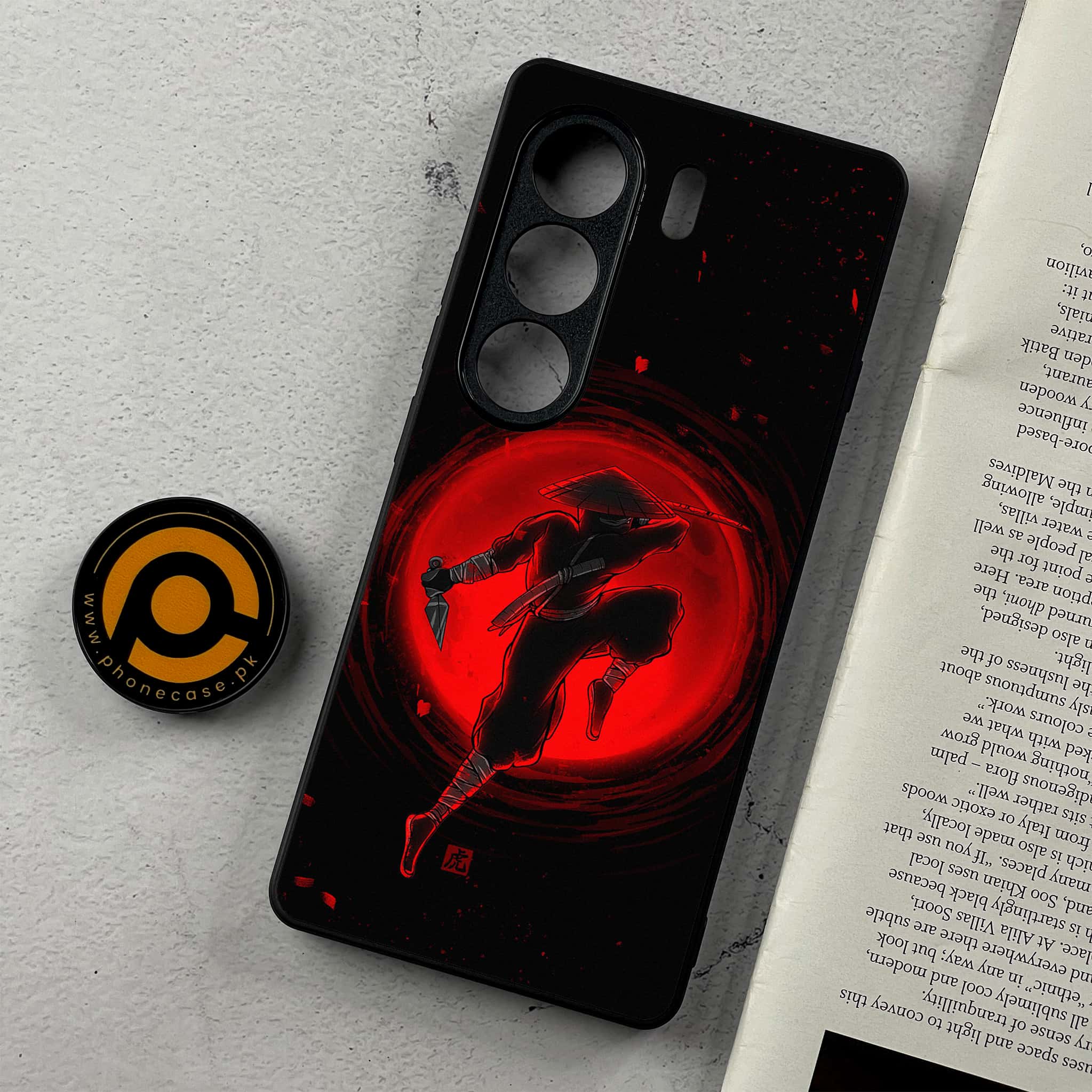 Tecno Camon 40 - Ninja Series - Premium Metal Printed Soft Bumper Shockproof Case