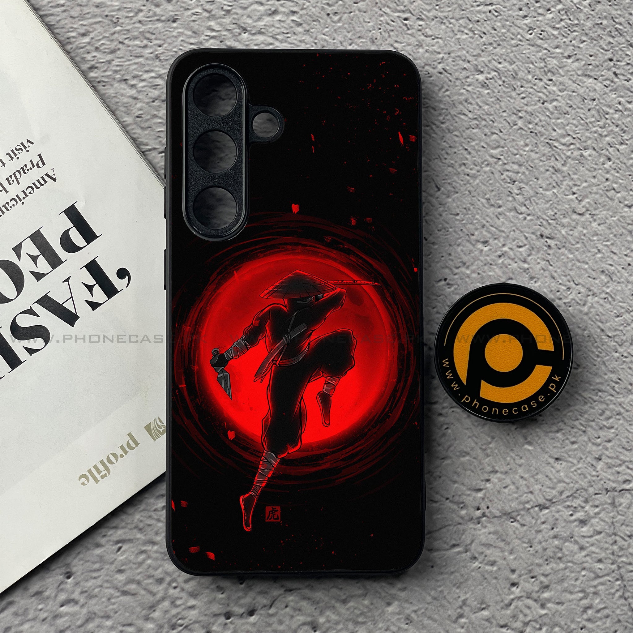 Samsung Galaxy S25 FE - Ninja Series - Premium Metal Printed soft Bumper shock Proof Case