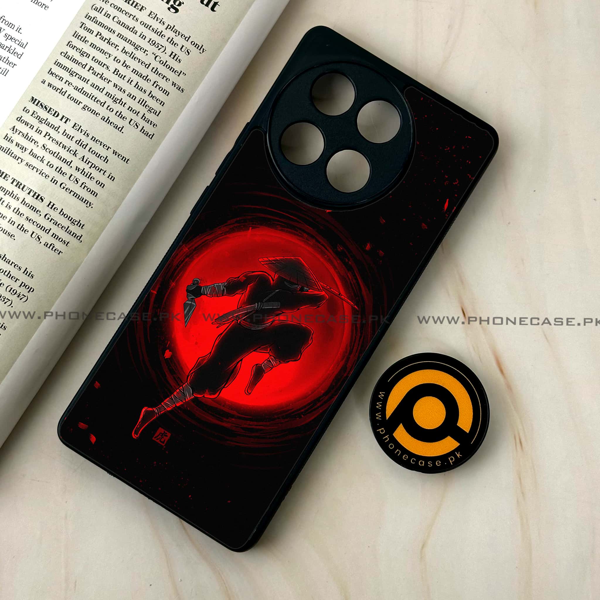 Tecno Camon 30s - Ninja Series - Premium Metal Printed soft Bumper shock Proof Case