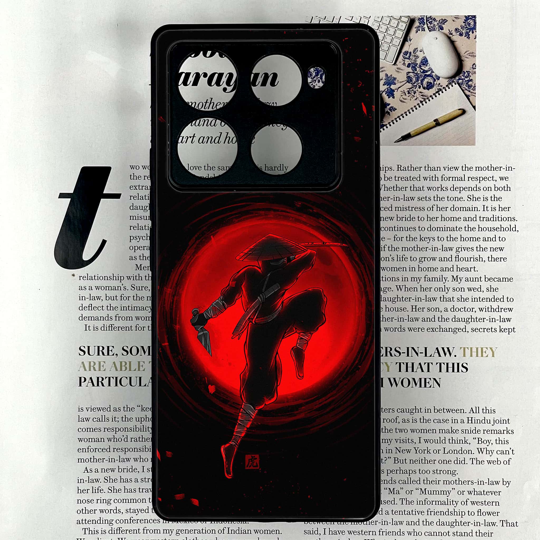 Infinix Note 40 Pro Plus - Ninja Series - Premium Metal Printed soft Bumper shock Proof Case