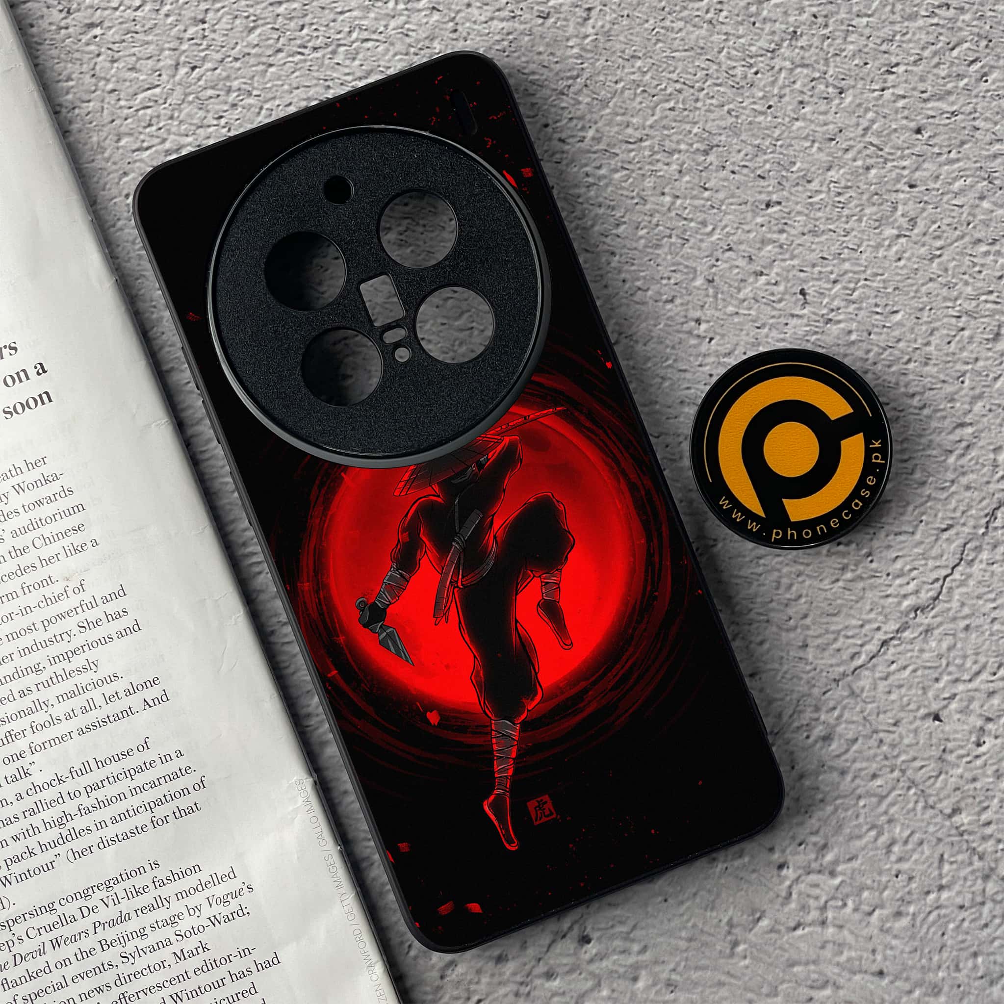 Vivo X200 Pro - Ninja Series - Premium Metal  Printed soft Bumper shock Proof Case