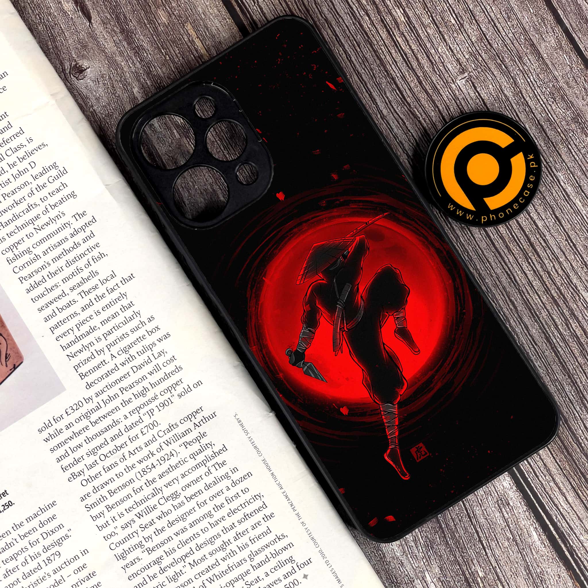 Xiaomi Redmi 12 - Ninja Series - Premium Printed Glass soft Bumper shock Proof Case